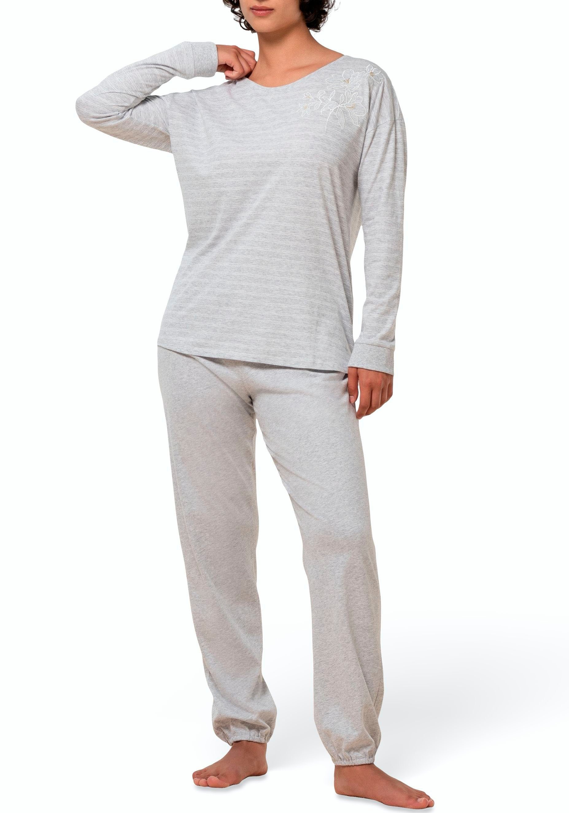 Triumph Pyjama (2 tlg) Damen-Schlafanzug, gestreift