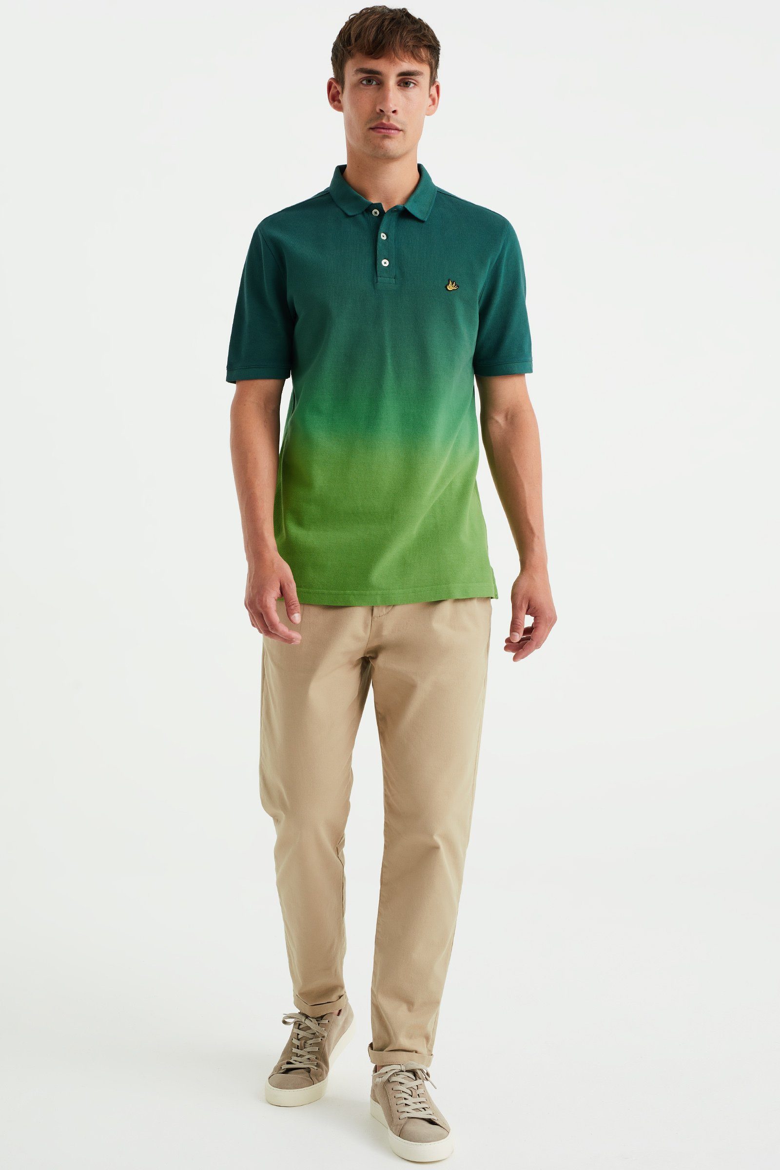 WE (1-tlg) Grün Fashion Poloshirt