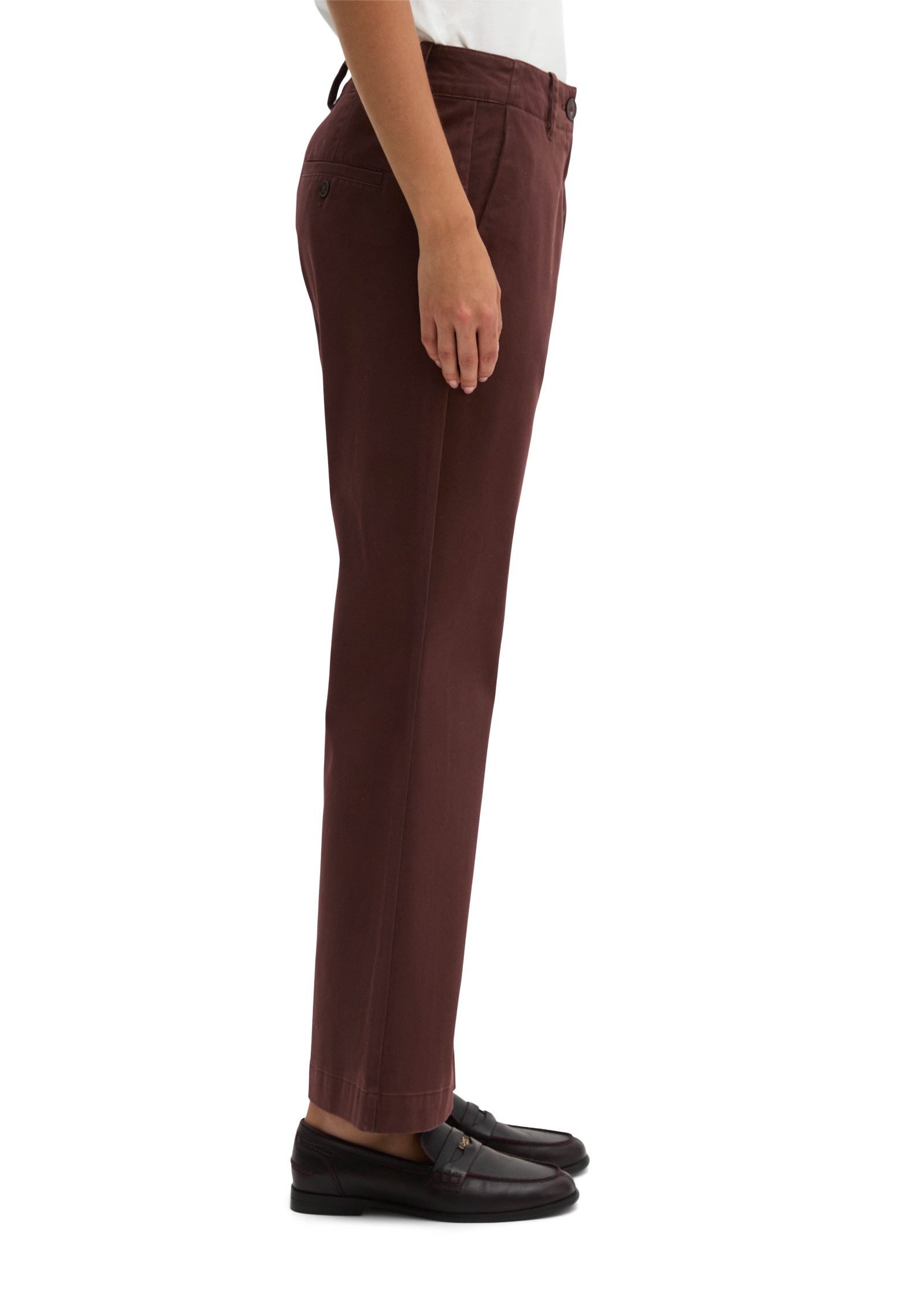 Marc O'Polo Chinohose aus Baumwoll-Stretch-Satin