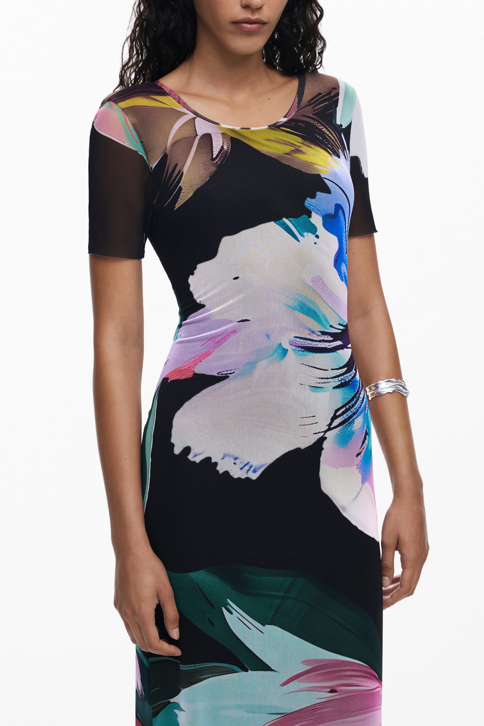 Desigual Partykleid Elegantes, langes schwarzes Kleid günstig online kaufen