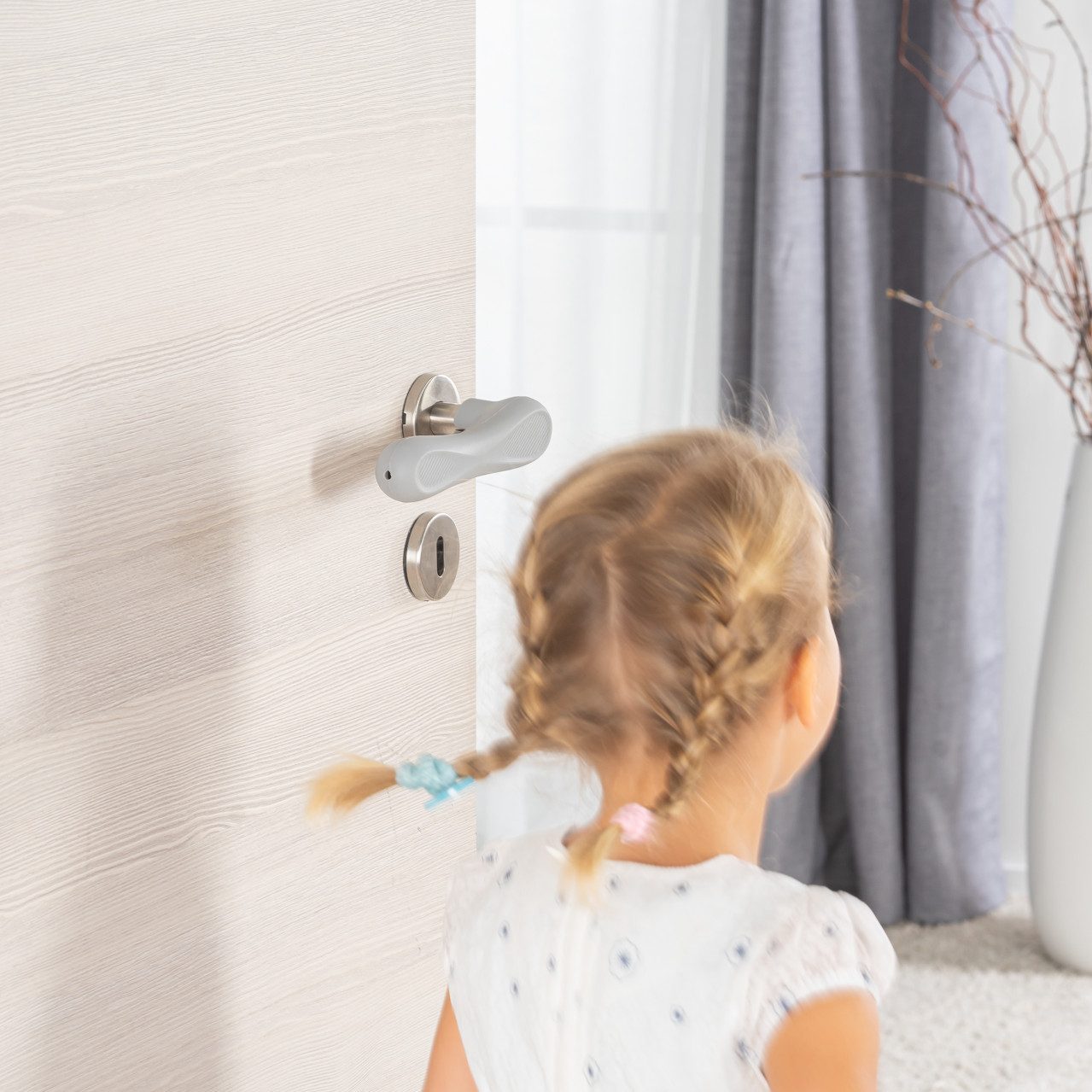 Reer reer Türgriffschutz HandleGuard Silikon grau 4 Kinder-Sicherheitsgurt