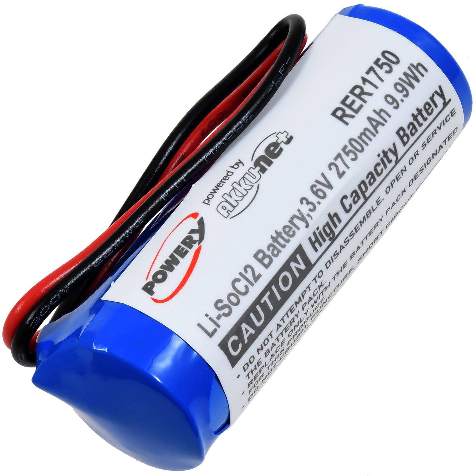 Powery Lithiumbatterie kompatibel mit Maxell ER17/50 3,6V Batterie, (3.6 V)