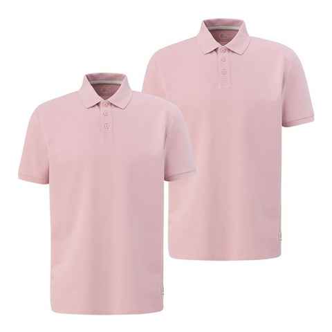 QS Poloshirt Casual (2-tlg) mit Knopfleiste, Kragen, sportlich im 2er Pack