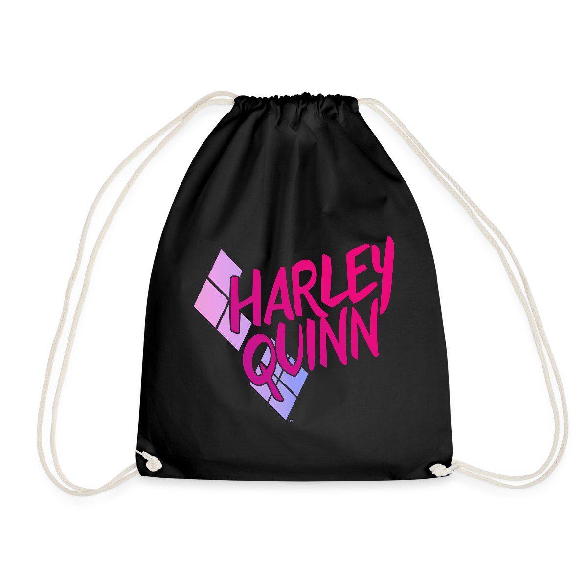 Spreadshirt Turnbeutel Harley Quinn Rautenstyle Pink Turnbeutel (1-tlg)