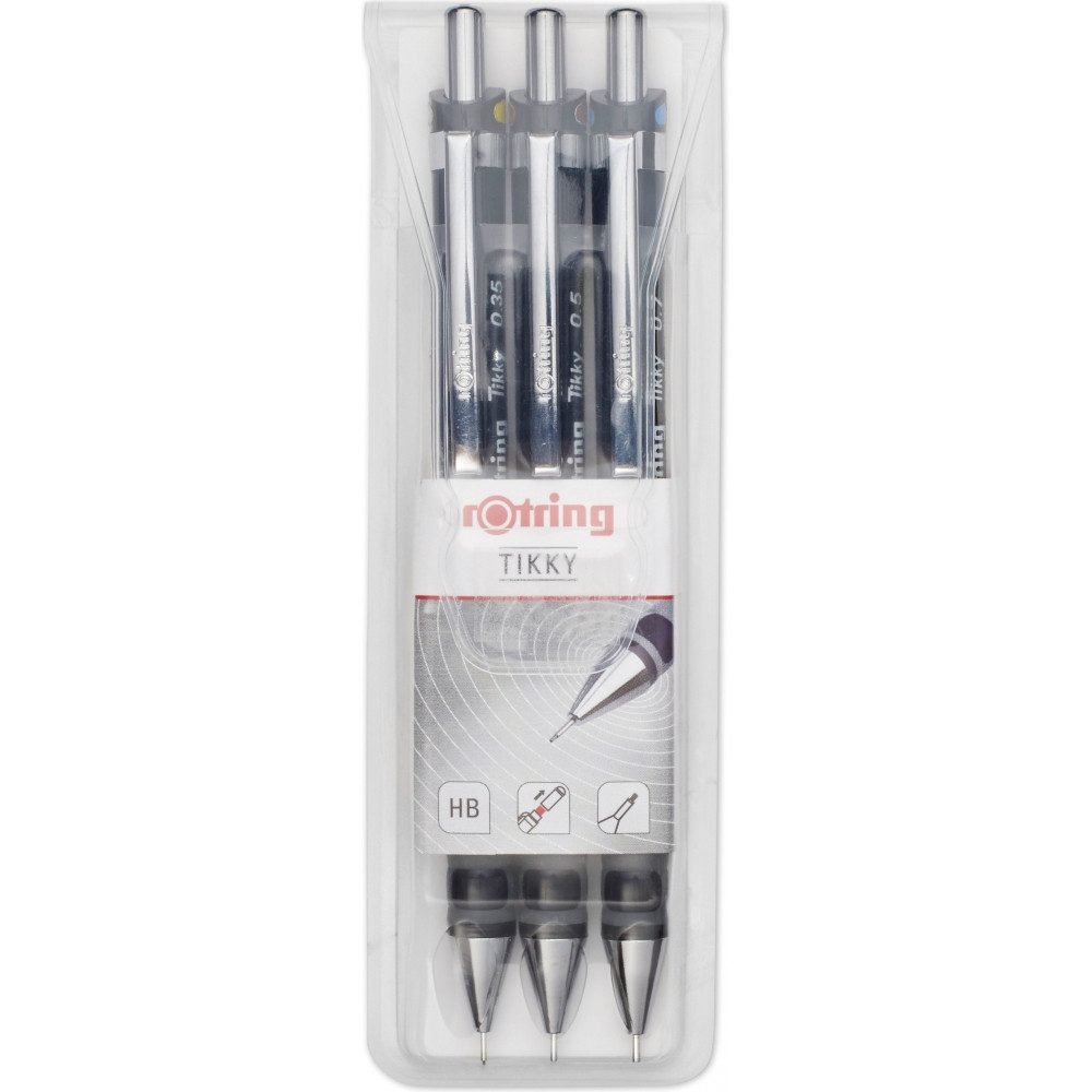 ROTRING ROTRING Feinminenstift Tikky 3er Set - Schreibgeräte Elektro-Kabel, Clip