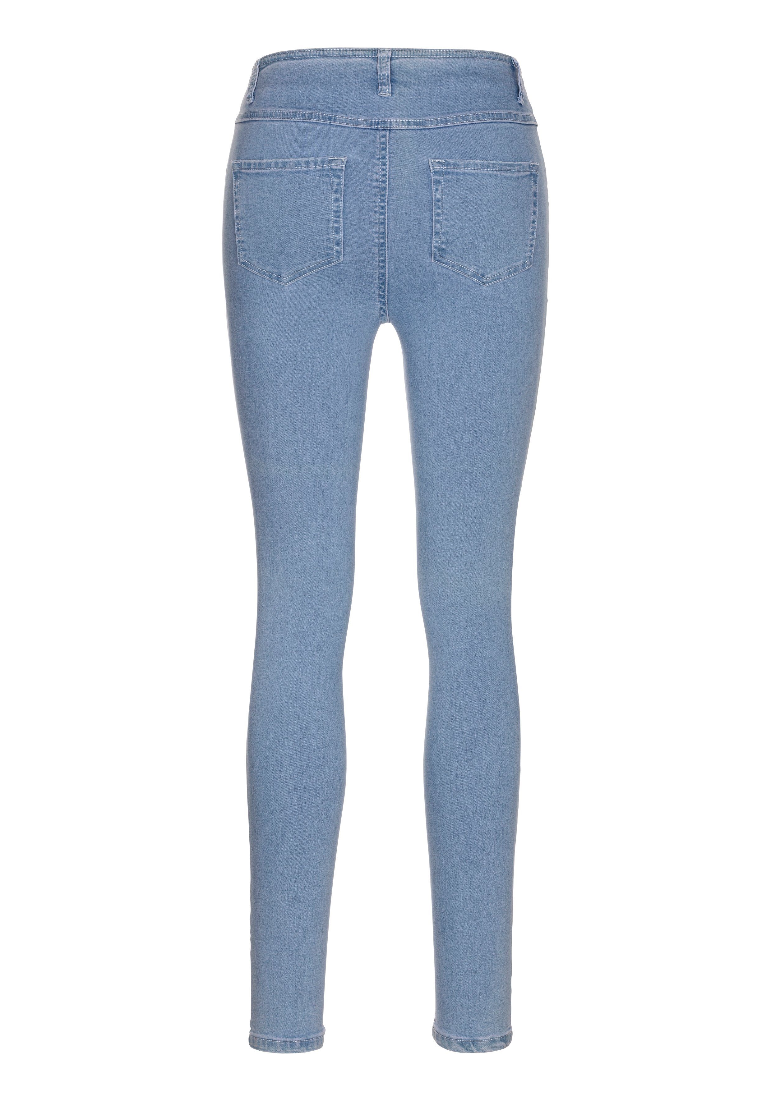 High bleached Skinny-fit-Jeans Waist Arizona Stretch Ultra