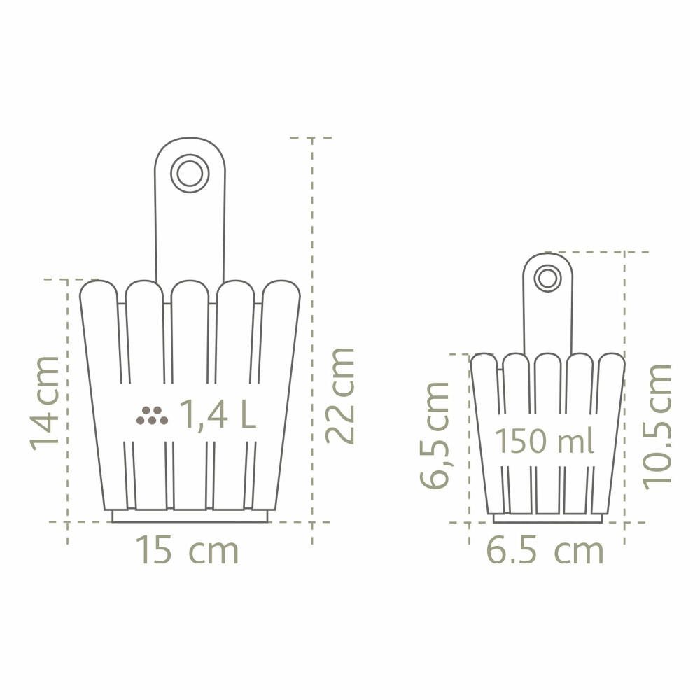Poétic Blumentopf LANDHAUS MINI Fässchen Weiß Ø 6.5 cm