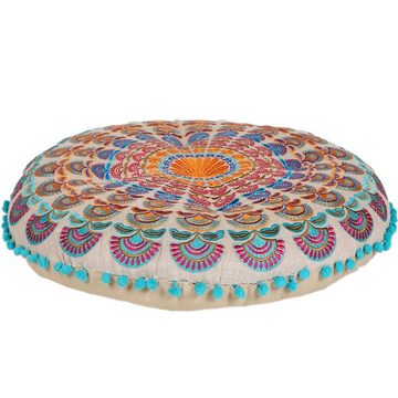 Marrakesch Orient & Mediterran Interior Pouf Orientalische Bodenkissen, Sitzkissen Mandala Dilara, Hocker, Handarbeit