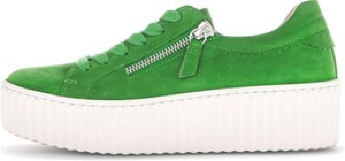 Gabor Samtchevreau verde ZIP Schnürschuh