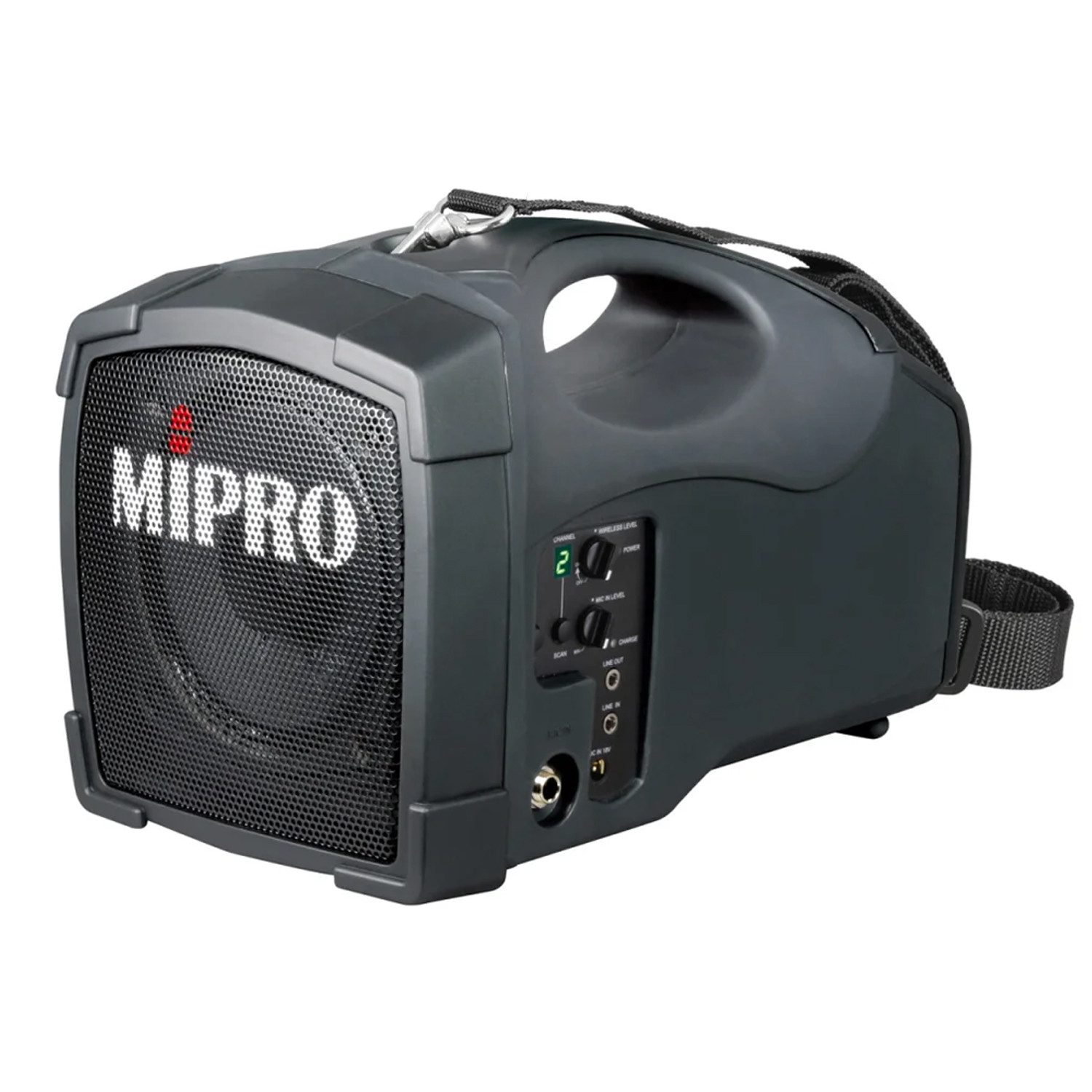 Mipro Audio Mipro MA-101B mobiler Lautsprecher mit Funk-Mikrofon Portable-Lautsprecher (823-832 MHz, 45 W, Akkubetriebener Lautsprecher mit Funk-Mikrofon)