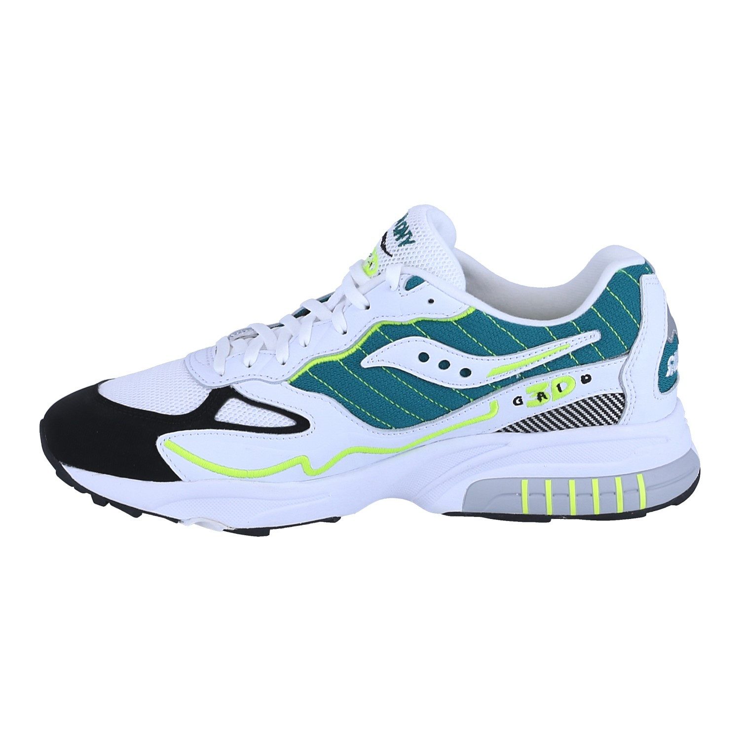 Saucony 3D Grid Hurricane weiss/grün Herren Sneaker – Bild 5 von 5