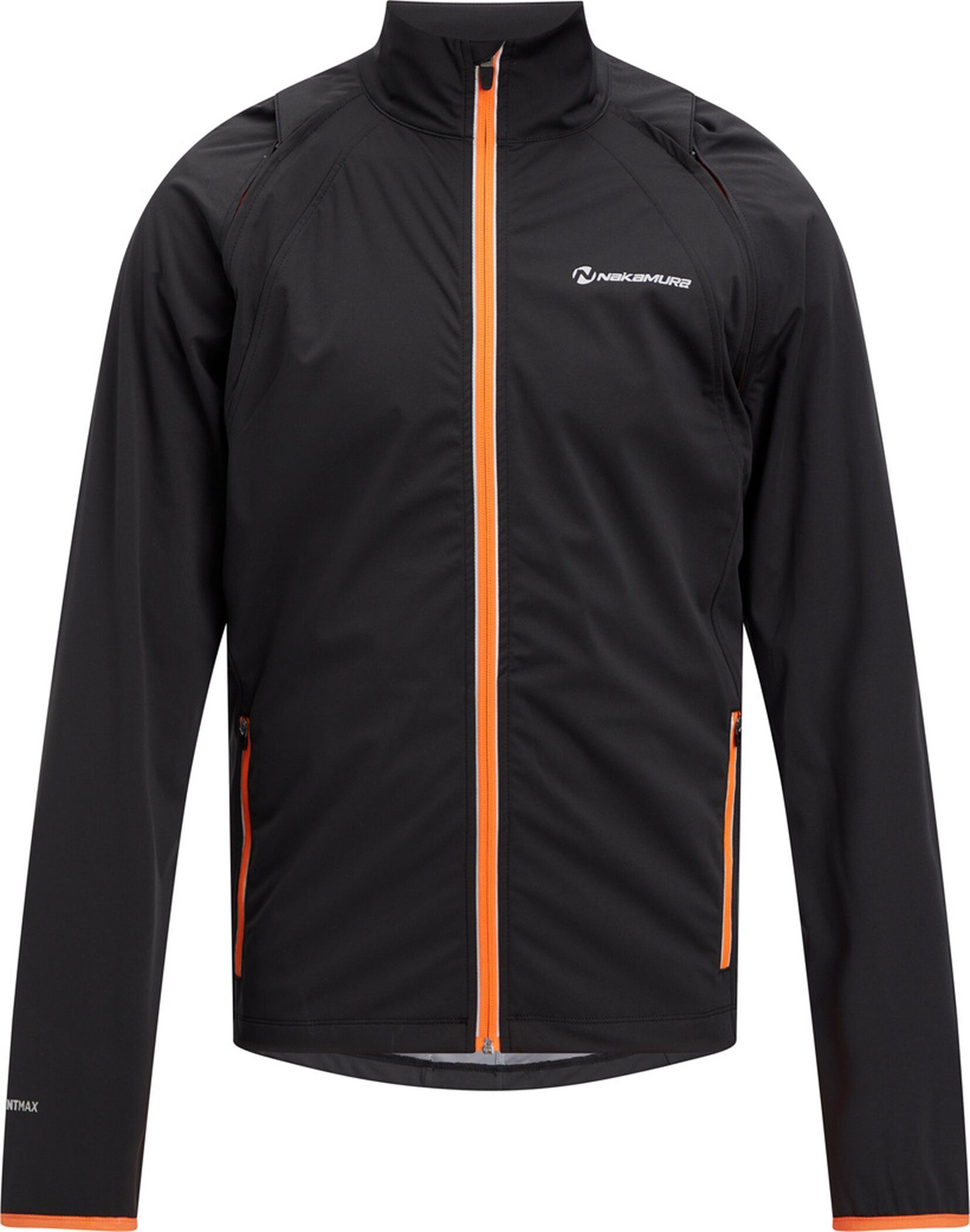 NAKAMURA Fahrradjacke He.-Funktions-Jacke Akron III ux BLACK NIGHT/ORANGE D