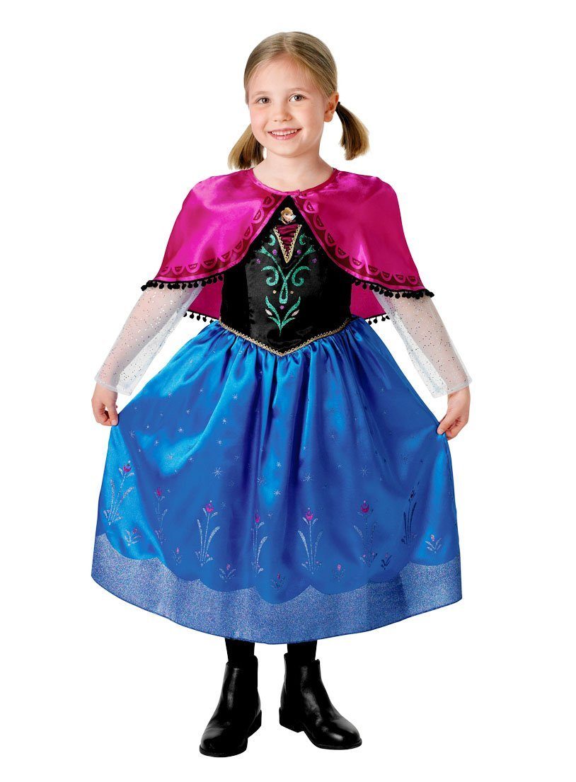 Rubie´s Prinzessin-Kostüm Die Eiskönigin Anna - Karneval Faschingskostüm, Original lizenzierte Verkleidung aus dem Disney-Film