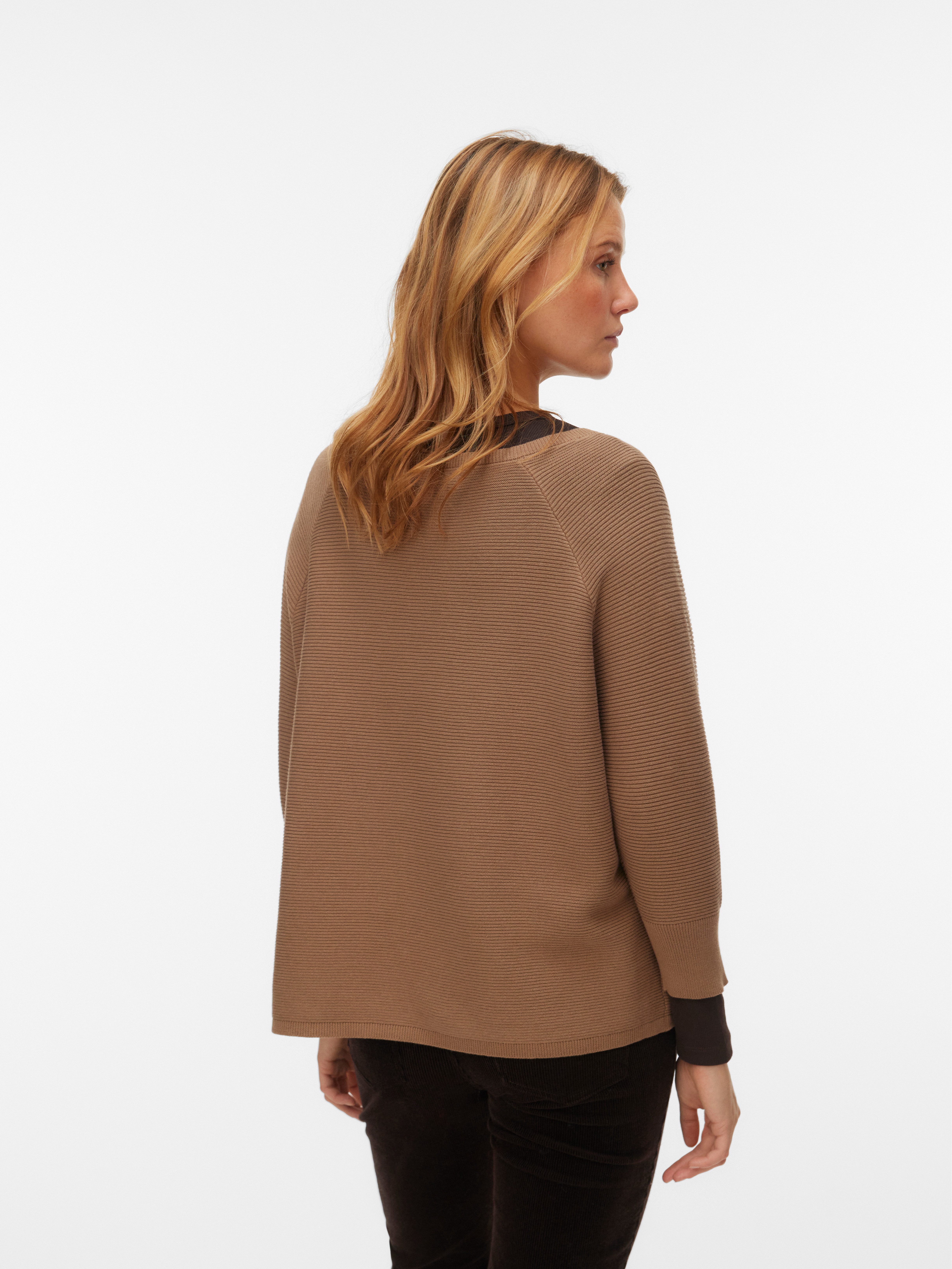 Vero Moda Strickpullover VMNEW NORA 3/4 BOATNECK PULLOVER NOOS
