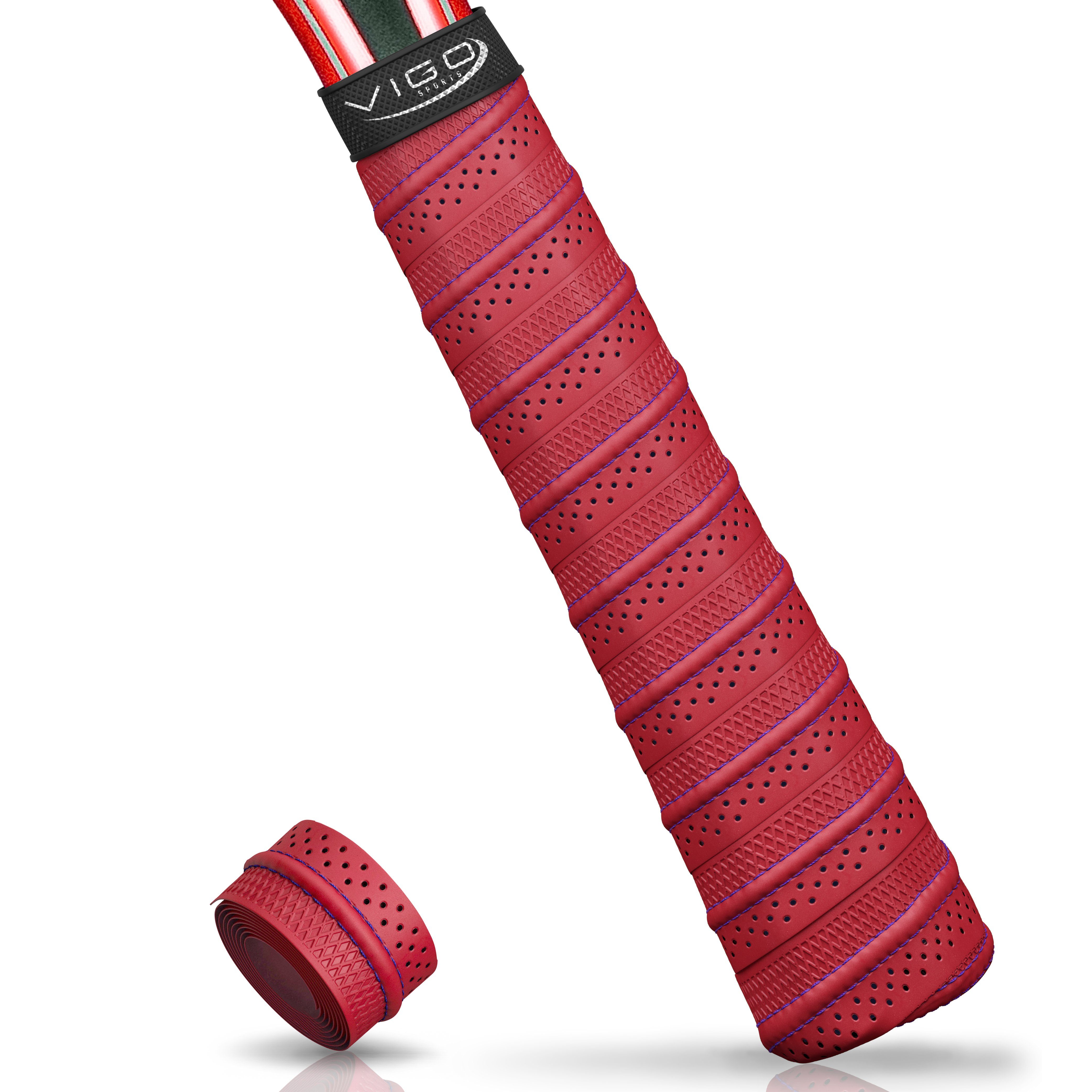 Vigo Sports Griffband VIGO SPORTS Tennis Griffband – selbstklebendes Overgrip rutschfest (Overgrip Tape, 1-St., Einzelband (Ein Band pro Schläger notwendig) Kunden berichten von sicherem Halt selbst bei schwitzigen Händen!