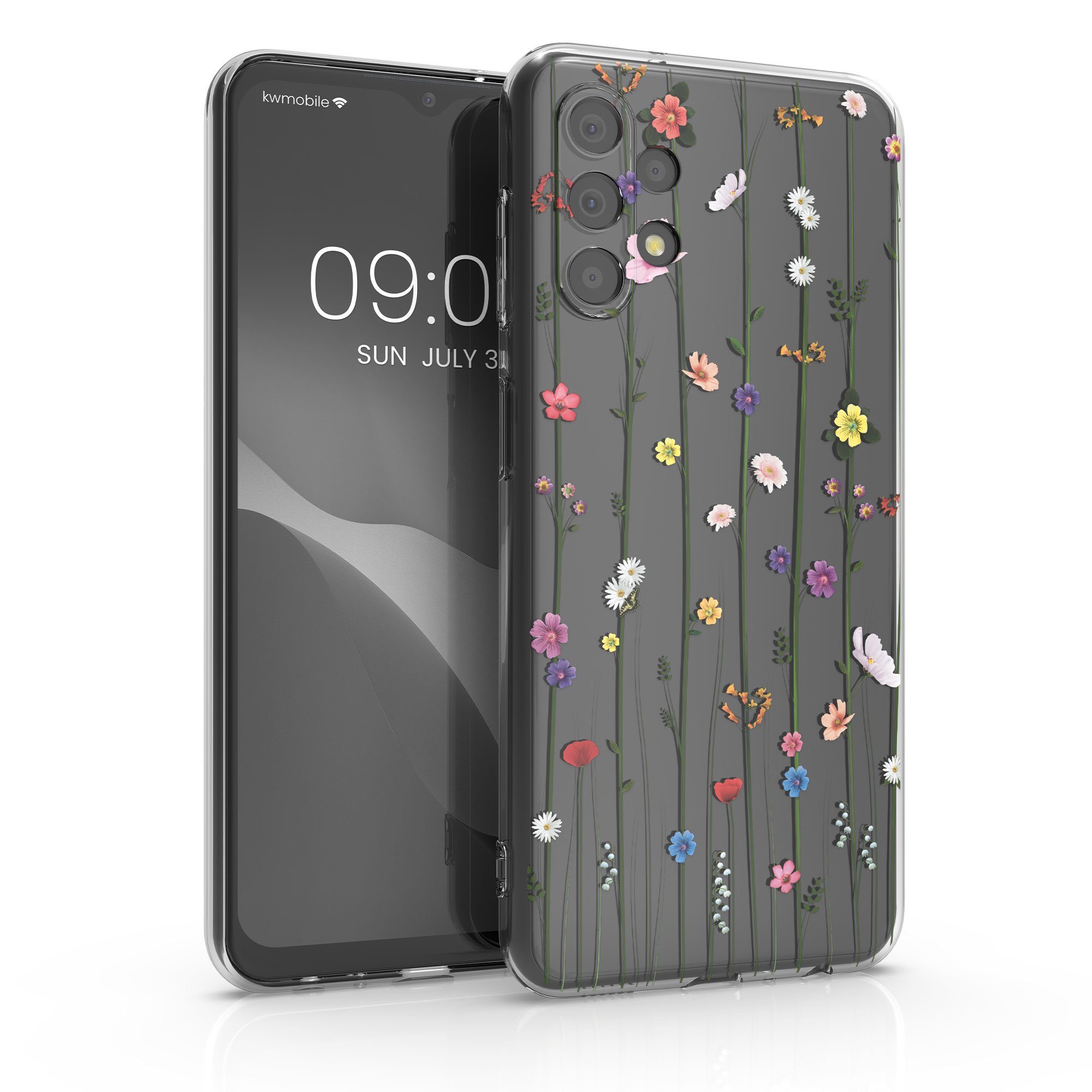 kwmobile Handyhülle Case für Samsung Galaxy A13 4G, Hülle Silikon transparent - Silikonhülle