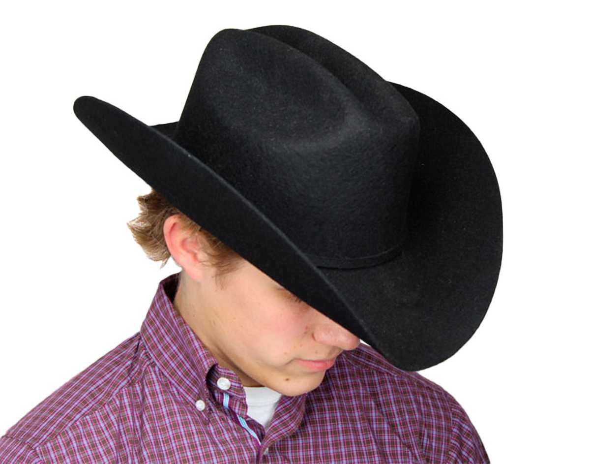im Cowboyhut Dallas Cattleman Herren Style MON2 3X Hats Schwarz Cowboyhut