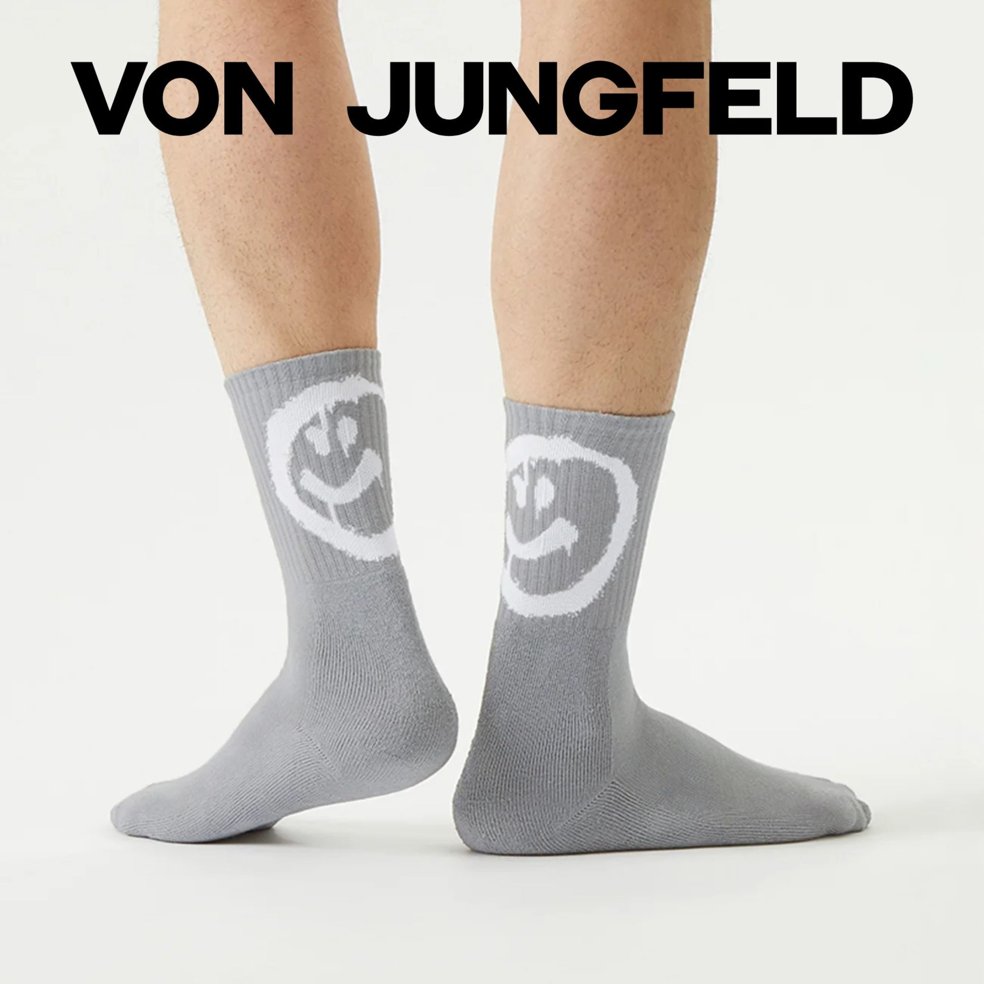 von Jungfeld Tennissocken Smiley hohe Sportsocken günstig online kaufen