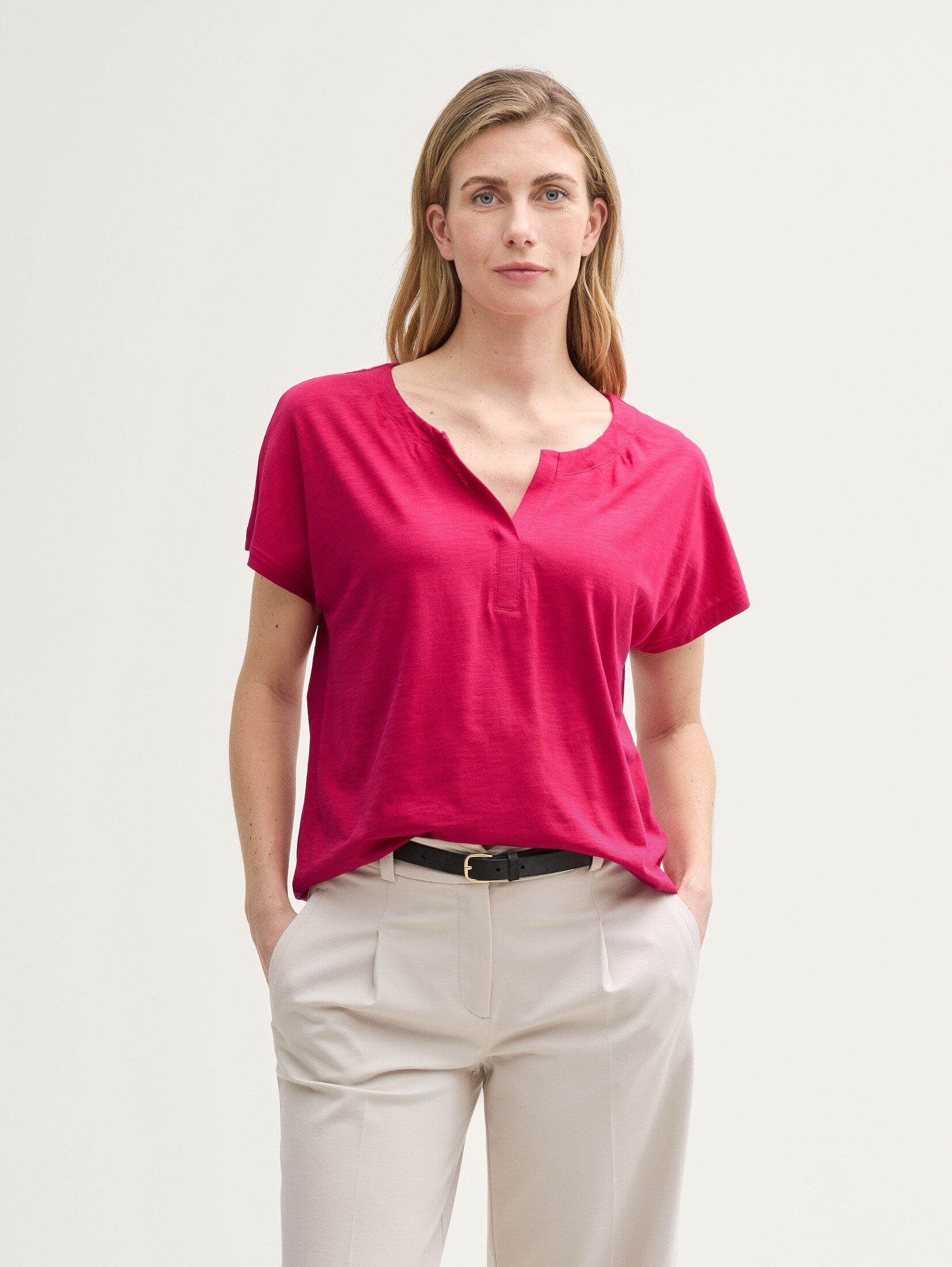 TOM TAILOR T-Shirt T-Shirt mit Falten-Details günstig online kaufen