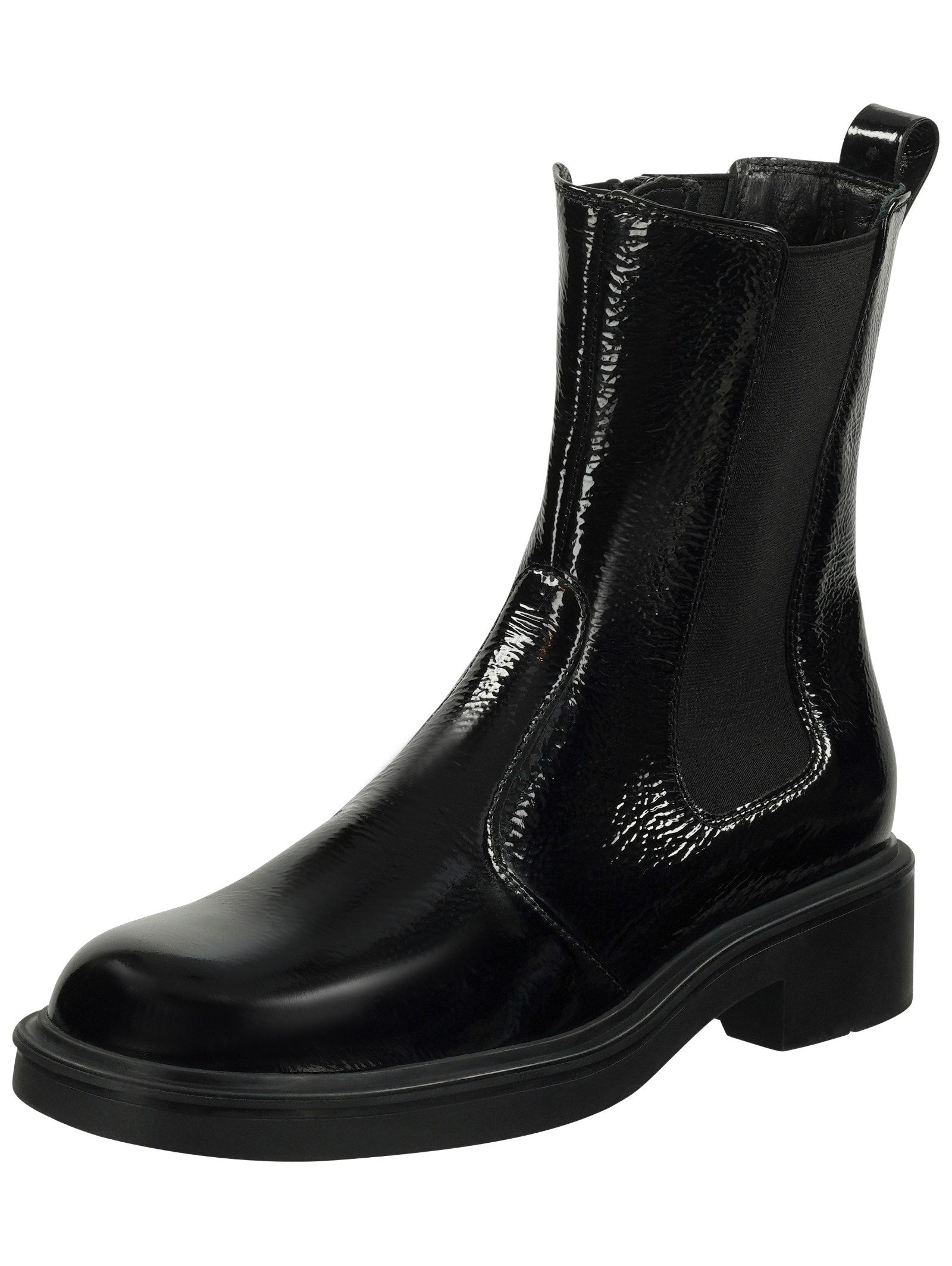 Stiefelette Leder/Textil Stiefelette