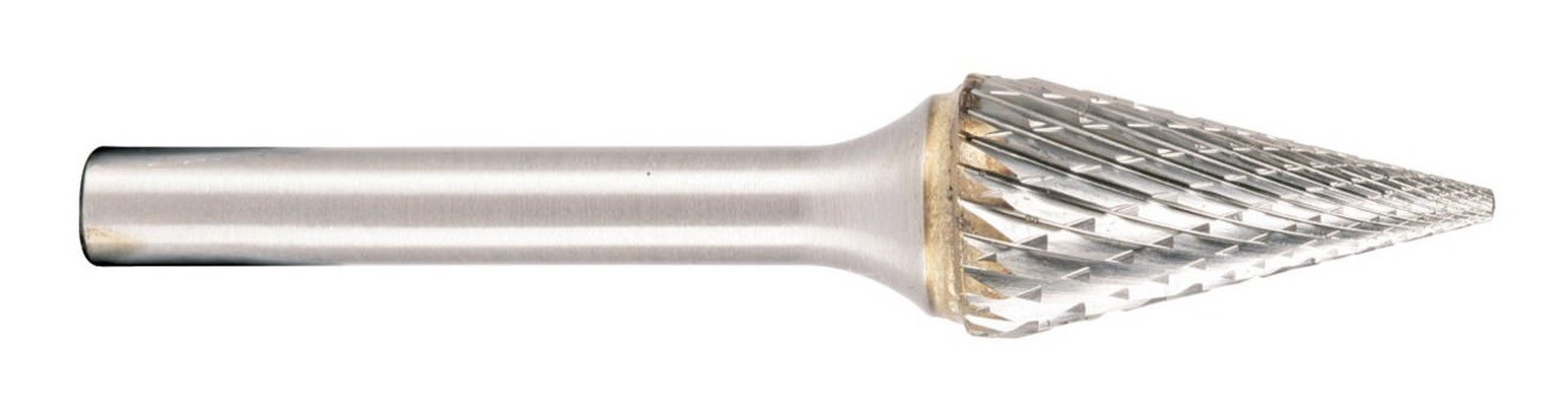 metabo Schaftfräser, Hartmetall-Fräser 6 x 20 x 50 mm Schaft Spitzkegel / M-Form