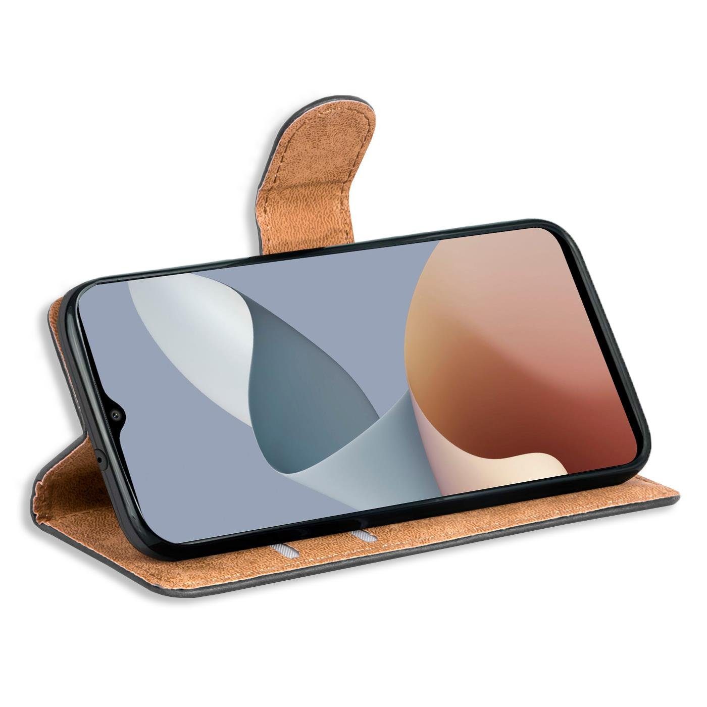 CoolGadget Handyhülle Wallet Klapp Tasche Book Case für ZTE Blade A34 6,6 Zoll, Hülle Klapphülle Flip Cover Etui Schutzhülle