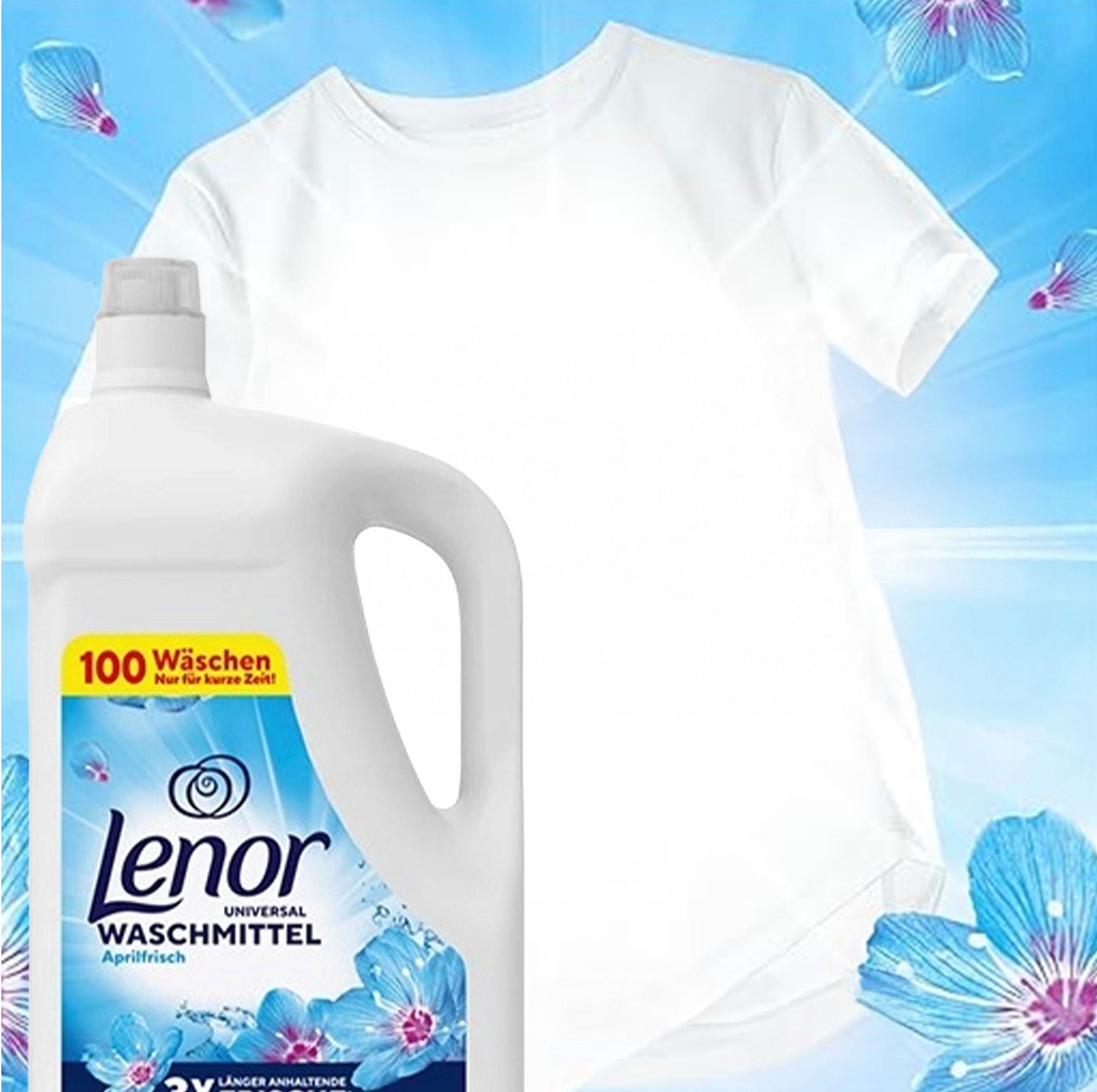 Thumbnail - KomfortHome Lenor Universal Aprilfrisch Waschgel 5 L Feinwaschmittel (1x Flasche 5 L, [- 1 Flasche mit 5 Litern 5 L Flas...