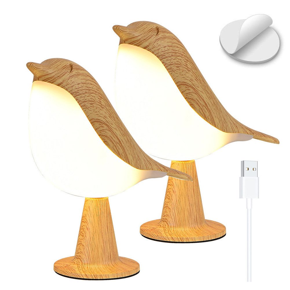 Jibenhome LED Nachttischlampe Kabellos Touch Tischlampe, Dimmbar, Akku Nach günstig online kaufen