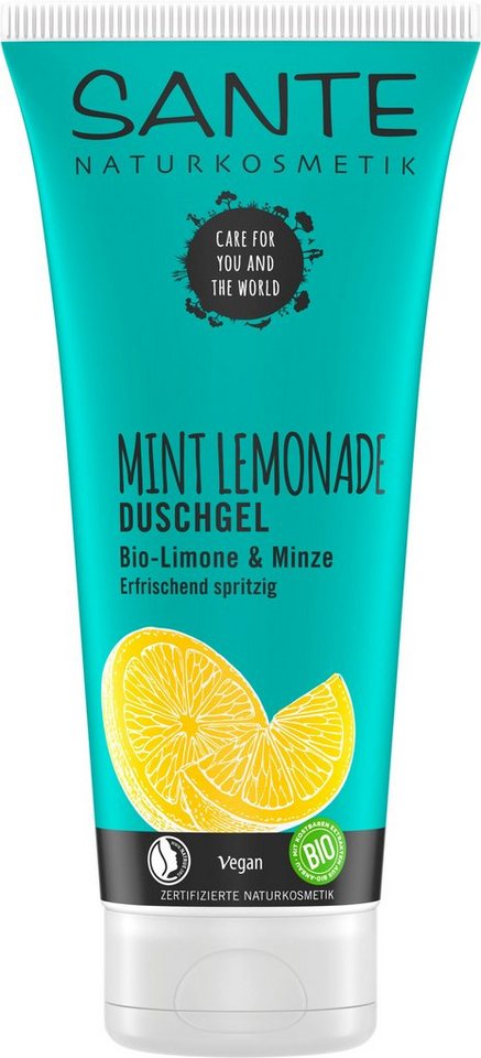 SANTE Duschgel MINT LEMONADE, Schützt vor dem Austrocknen –  Anti-Spannungsgefühl