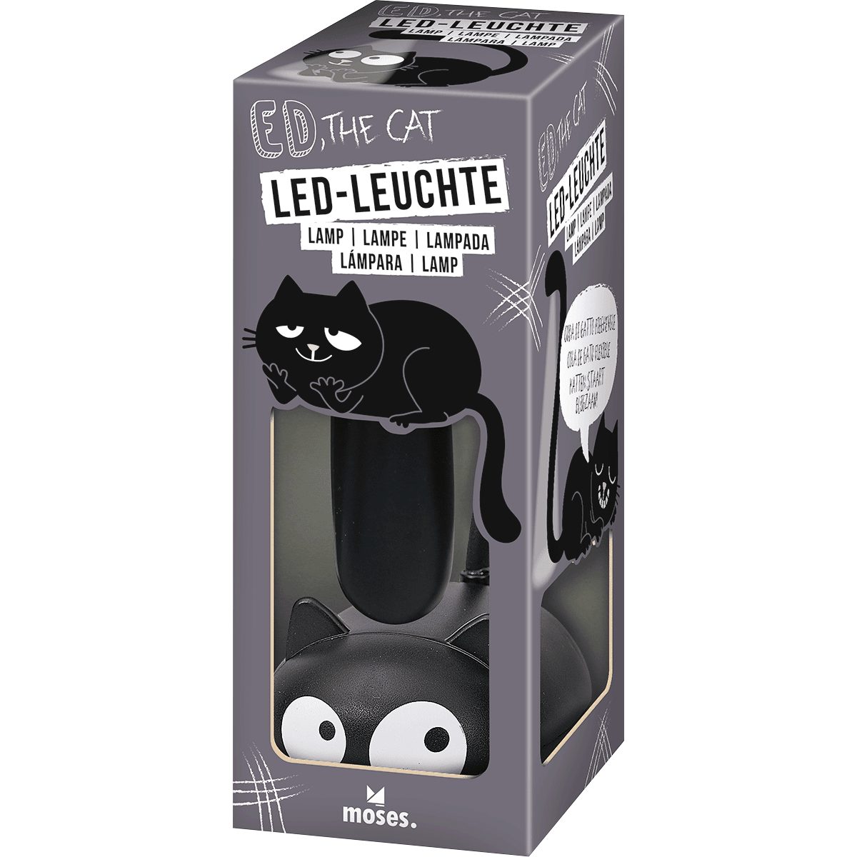 LED-Leuchte moses. Ed, the Cat Leuchte, biegsame LED-Lampe im Katzen-Design, wi