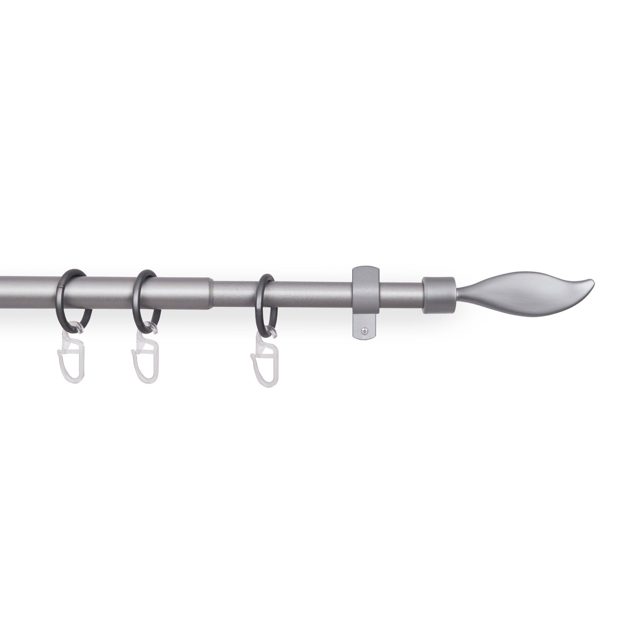 Bestlivings Gardinenstange mit dekorativen Endstücken 120-220 cm, Ø 16 mm, günstig online kaufen