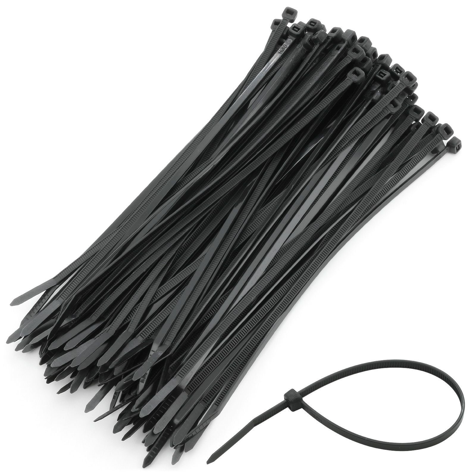 EXTOL PREMIUM Kabelbinder – 4,8x500 Mm, Schwarz, Nylon – 100 Stück Im Pack