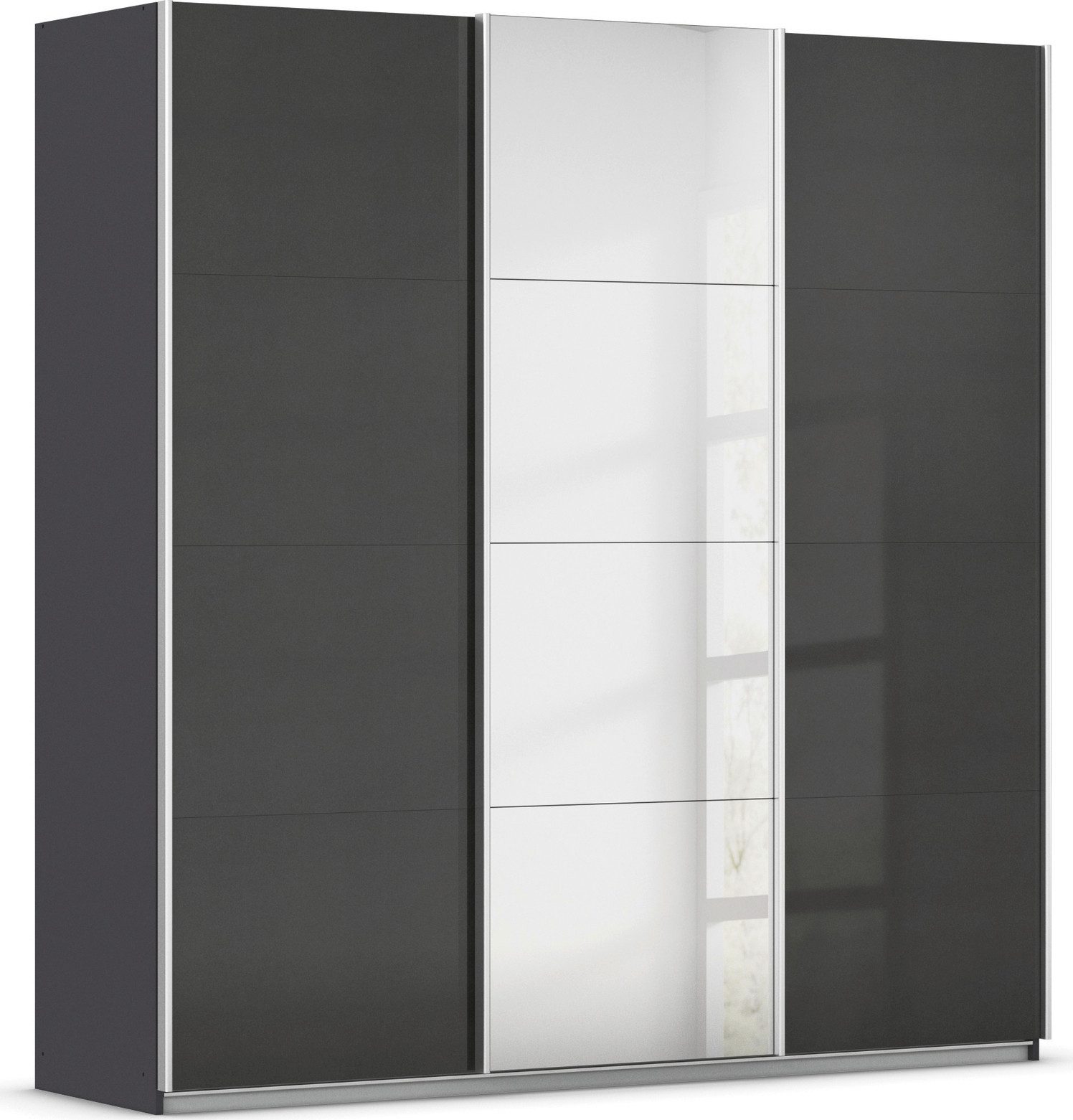 rauch Schwebetürenschrank Kleiderschrank Schrank OTTO´S CHOICE Garderobe AGORDO (in zwei Griff-Farben) Top Innenausstattung, in 4 Breiten und 2 Höhen MADE IN GERMANY