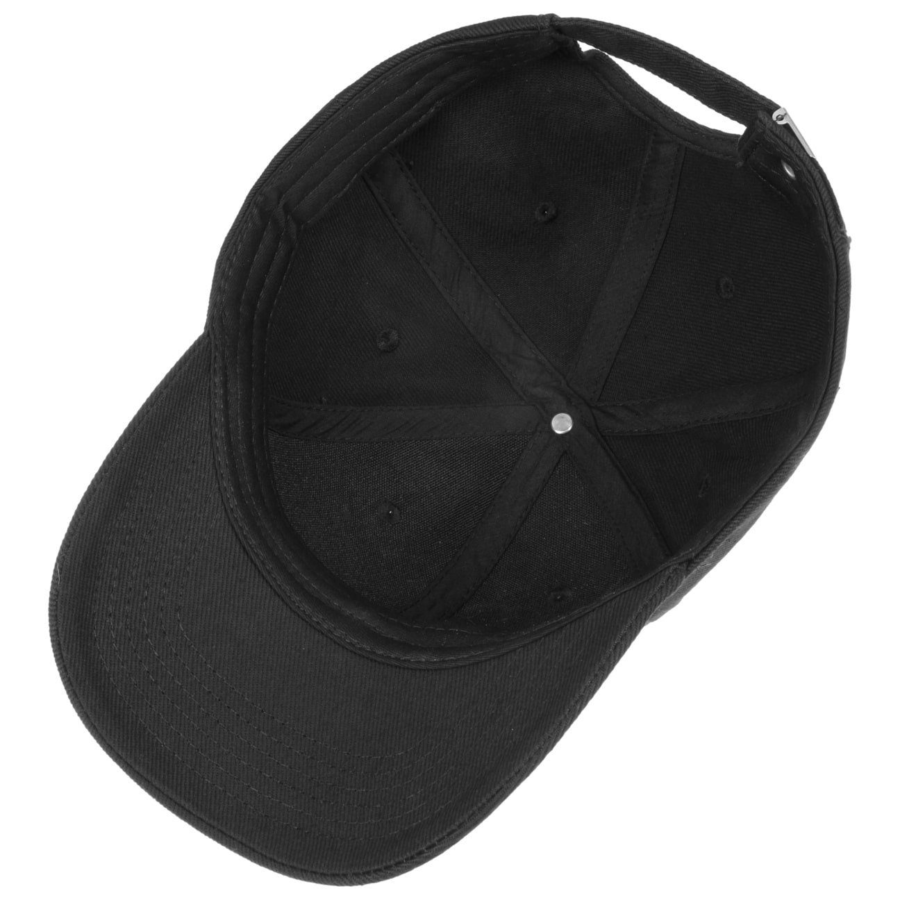 Cap (1-St) schwarz Metallschnalle Atlantis Baseball Basecap