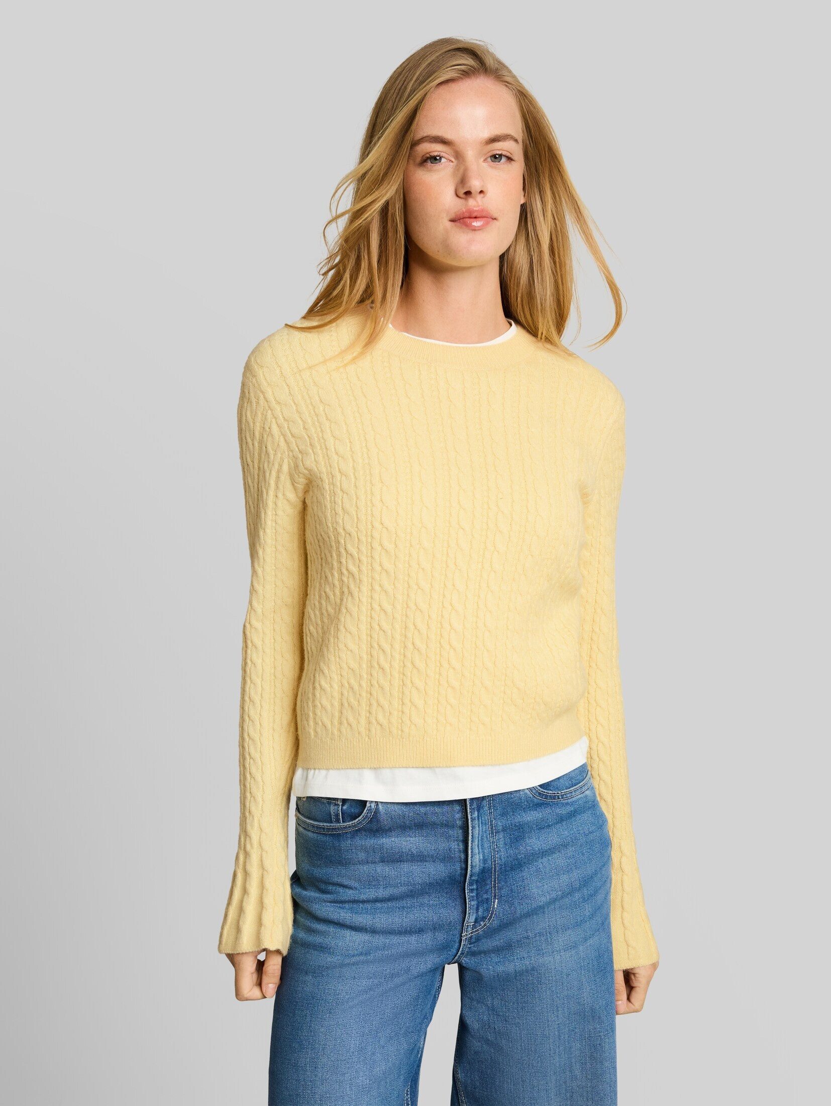 TOM TAILOR Denim Strickpullover Pullover & Strickjacken Strickpullover mit Zopfmuster