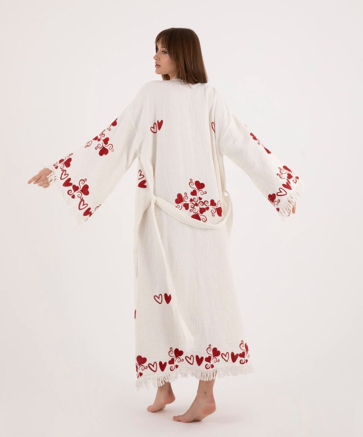 Seyila Home Damenbademantel Morgenmantel / Bademantel/ Kimono aus feinster günstig online kaufen