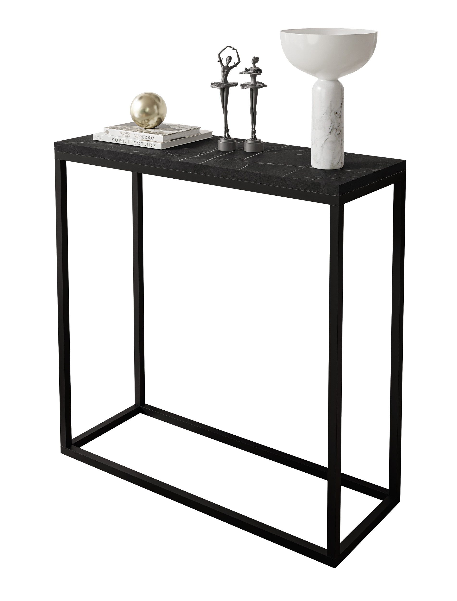 Lookway Konsolentisch MODERN GRIGIA – eleganter Tisch für Wohnzimmer und Flur (1x Konsole), Breite: 80/100 cm