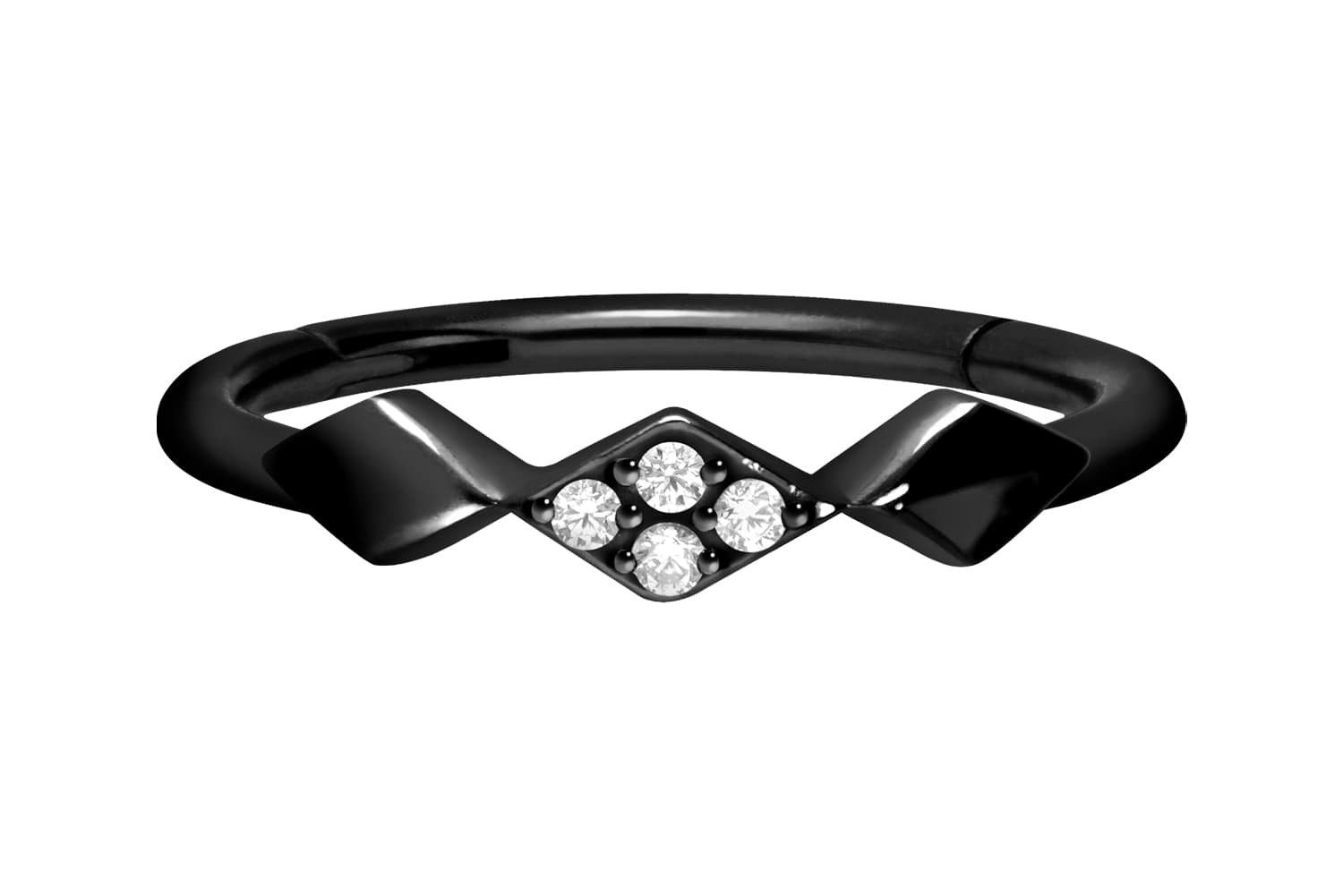 PIERCINGLINE Piercing-Set Chirurgenstahl Segmentring Clicker 3 günstig online kaufen