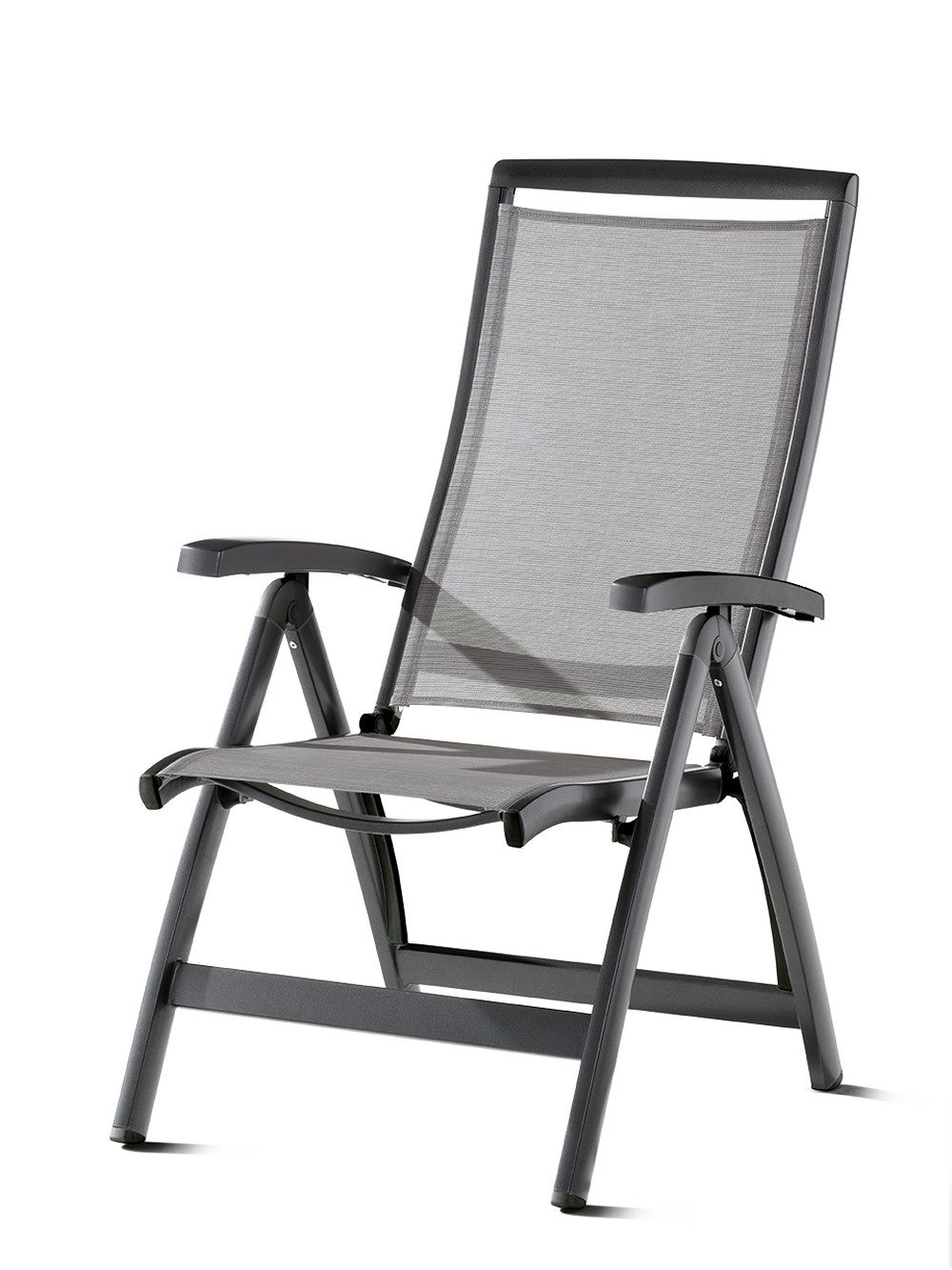 sieger Klappstuhl Royal, in Hellgrau, Kunstfasergewebe - 75x112x63cm (BxHxT)