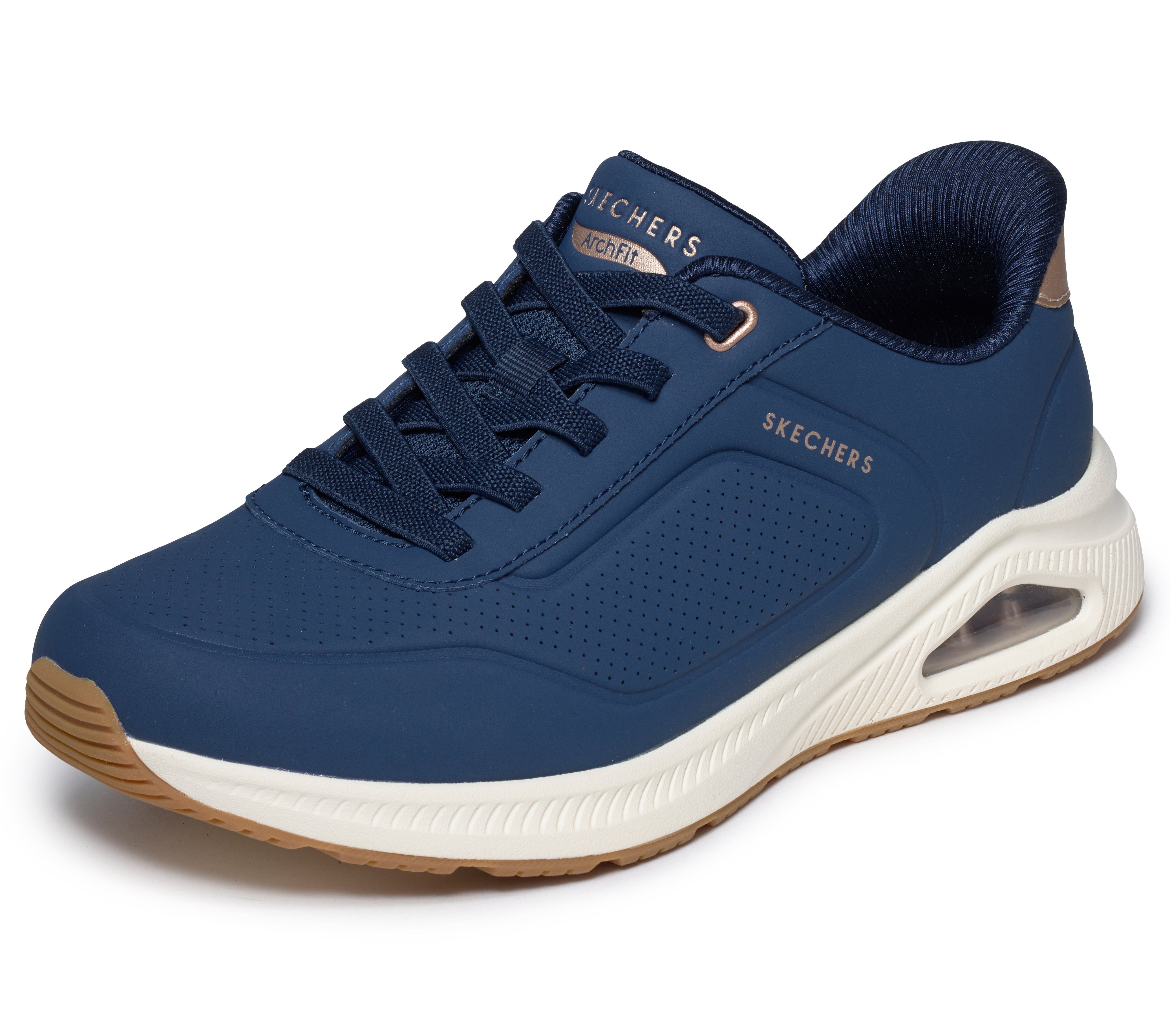 Skechers ARCH FIT UNO Slip-On Sneaker Schlupfschuh, Halbschuh, Freizeitschuh mit Slip ins