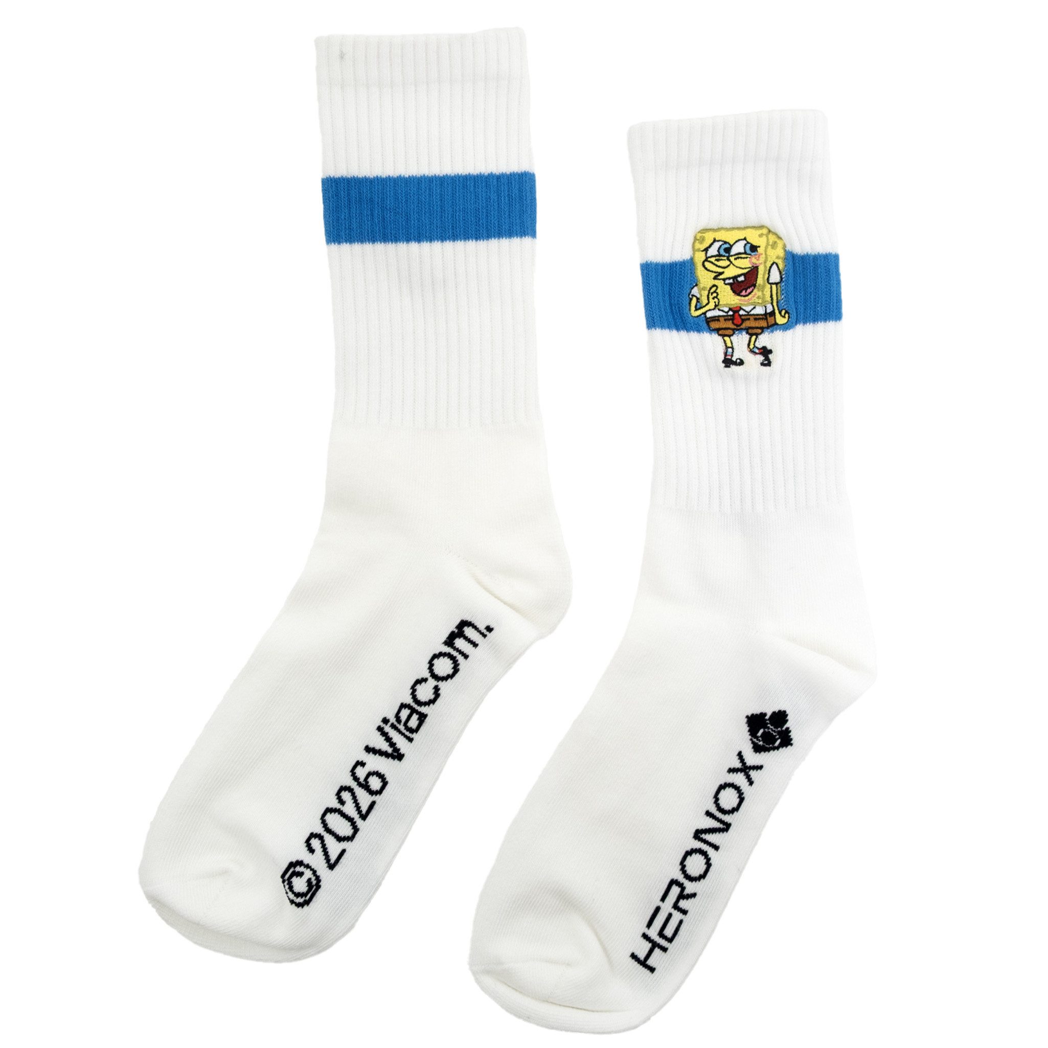 Bavarian Caps Sportsocken Bavarian Caps/Heronox Sportsocken "Spongebob ist verlegen" weiß (Sportsocken, Sportsocken)