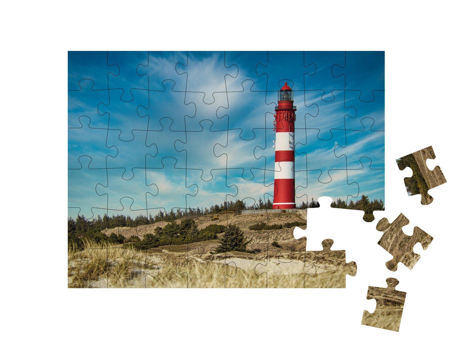 Amrum Puzzleteile, Puzzle Der 48 puzzleYOU-Kollektionen puzzleYOU Amrumer Leuchtturm,