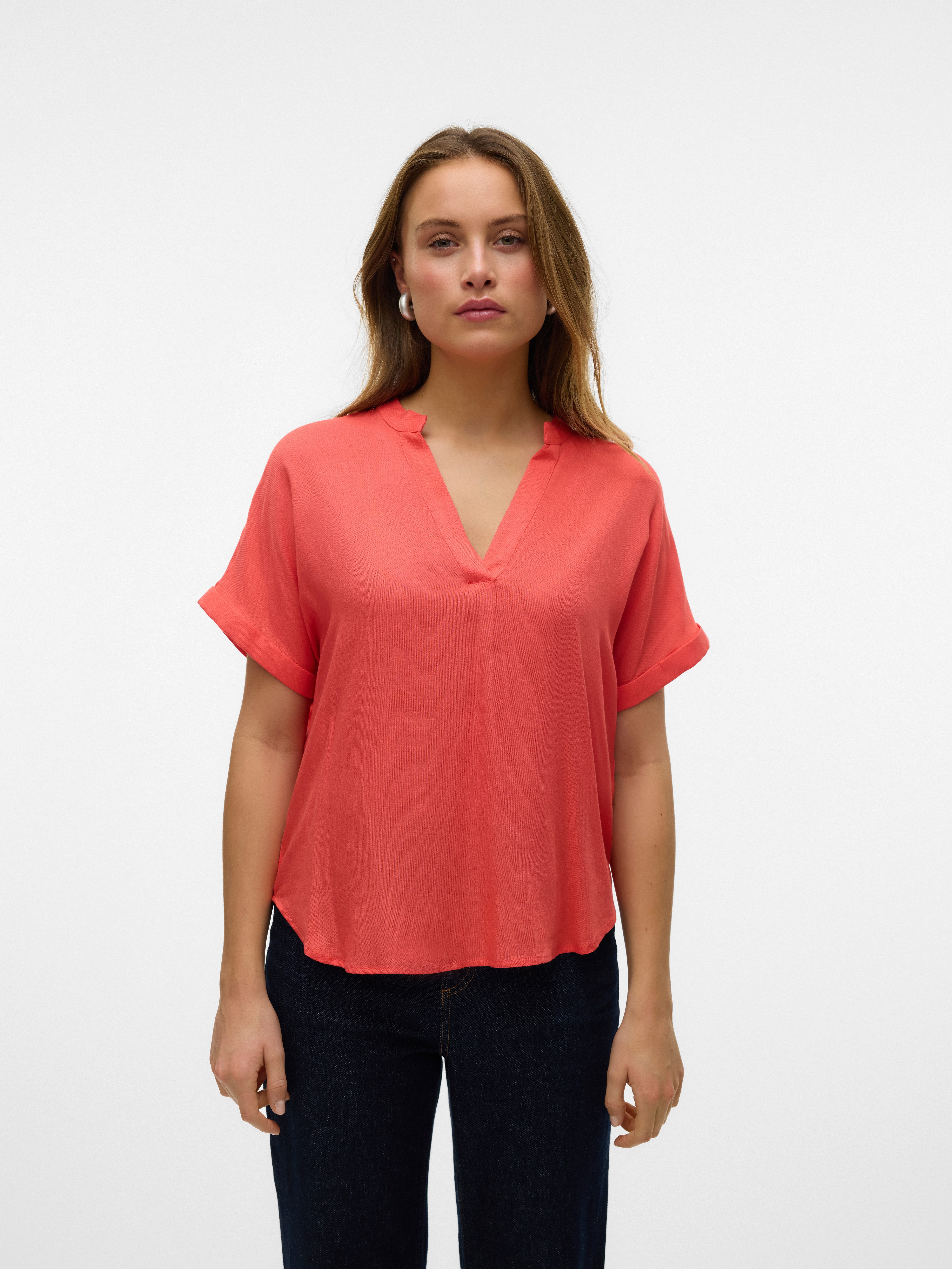 Vero Moda Shirtbluse VMBEAUTY SS TOP GA NOOS Viskose, regular fit günstig online kaufen