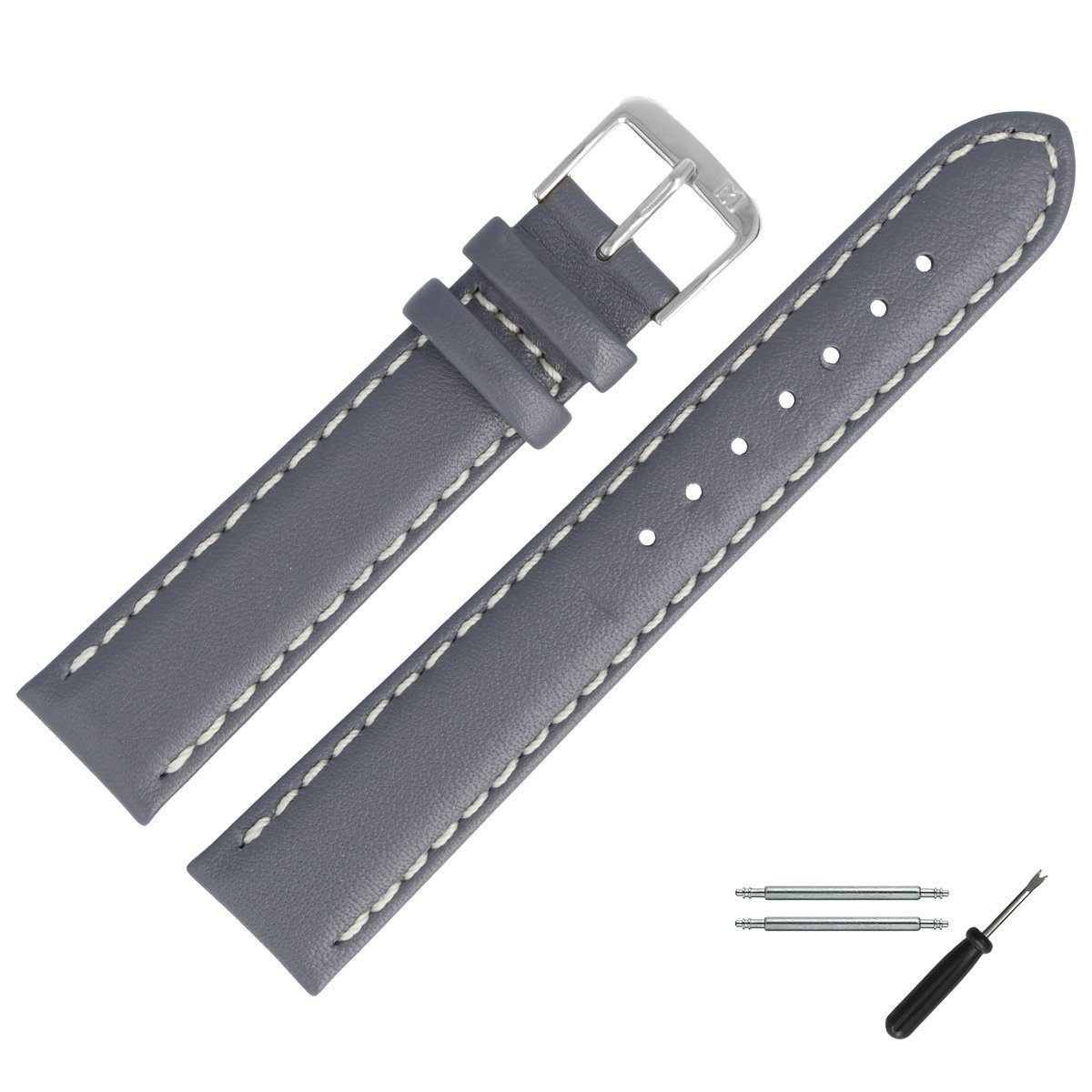 MARBURGER Uhrenarmband 20mm Leder günstig online kaufen