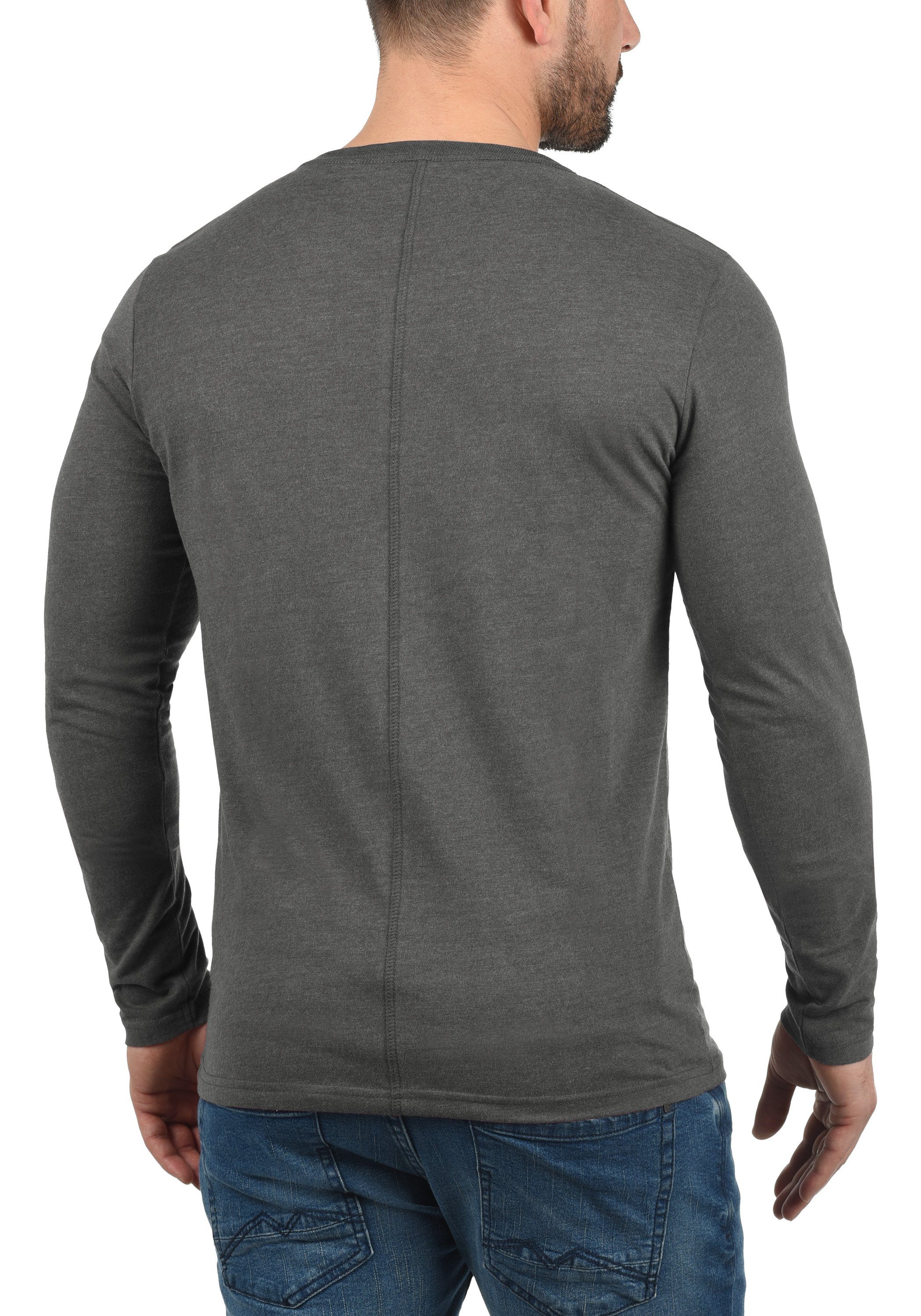 Longsleeve M SDDoriano (8254) Grey Langarmshirt !Solid Double-Layer Look im Med
