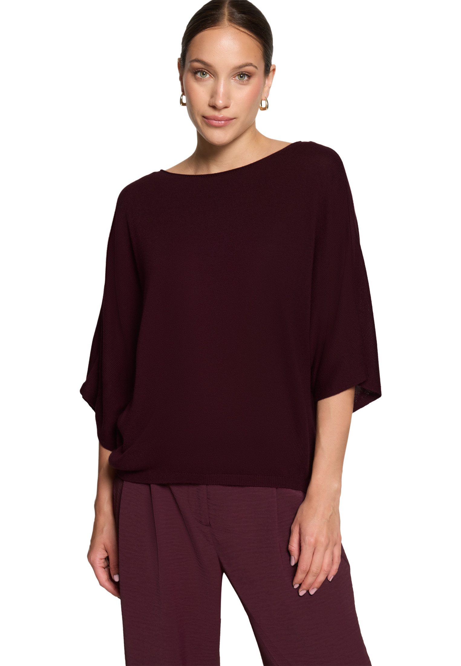 Zero Kurzarmshirt Damen mit Fledermausärmeln (1-tlg) Plain/ ohne Details