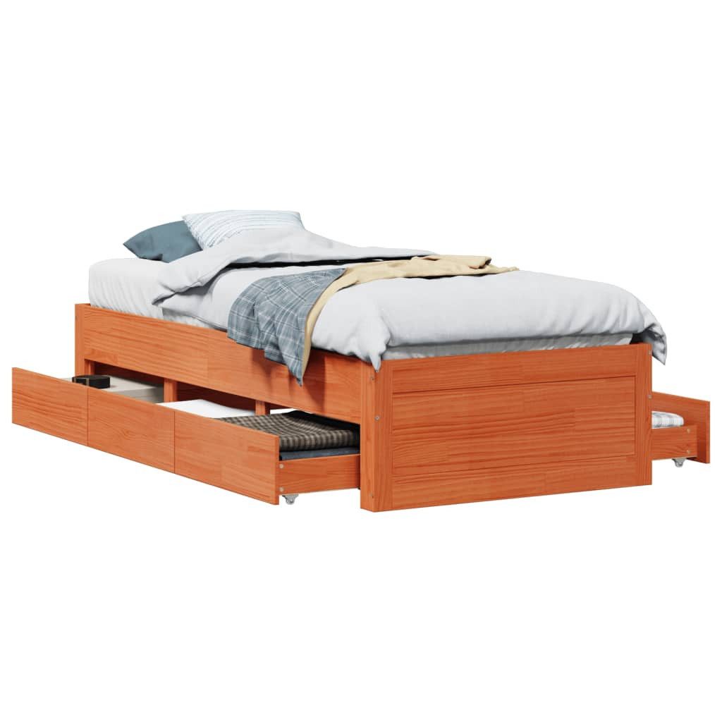 vidaXL Bett Massivholzbett ohne Matratze mit günstig online kaufen