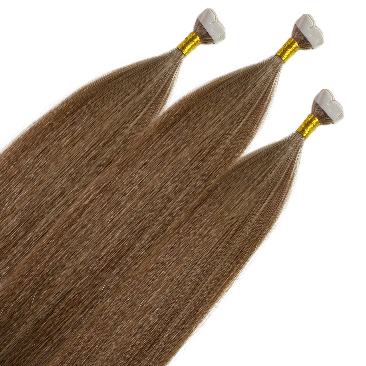 Diese Woche im Sonderangebot hair2heart Echthaar-Extension Premium Mini Hellblond Asch 50cm Tape Extensions #8/1