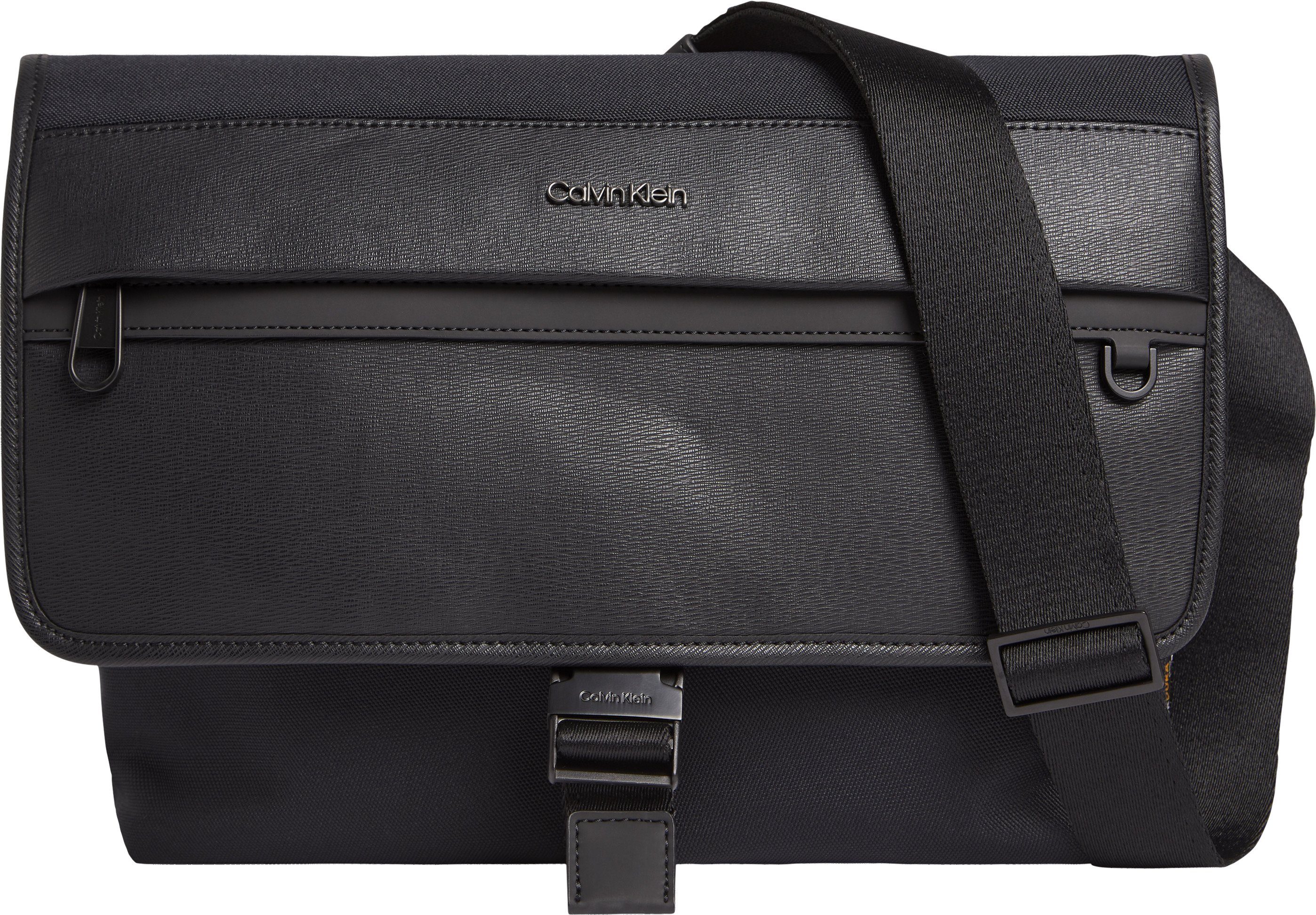 Herren Businesstaschen Calvin Klein Messenger Bag CK REMOTE MESSENGER, mit gepolstertem Laptopfach