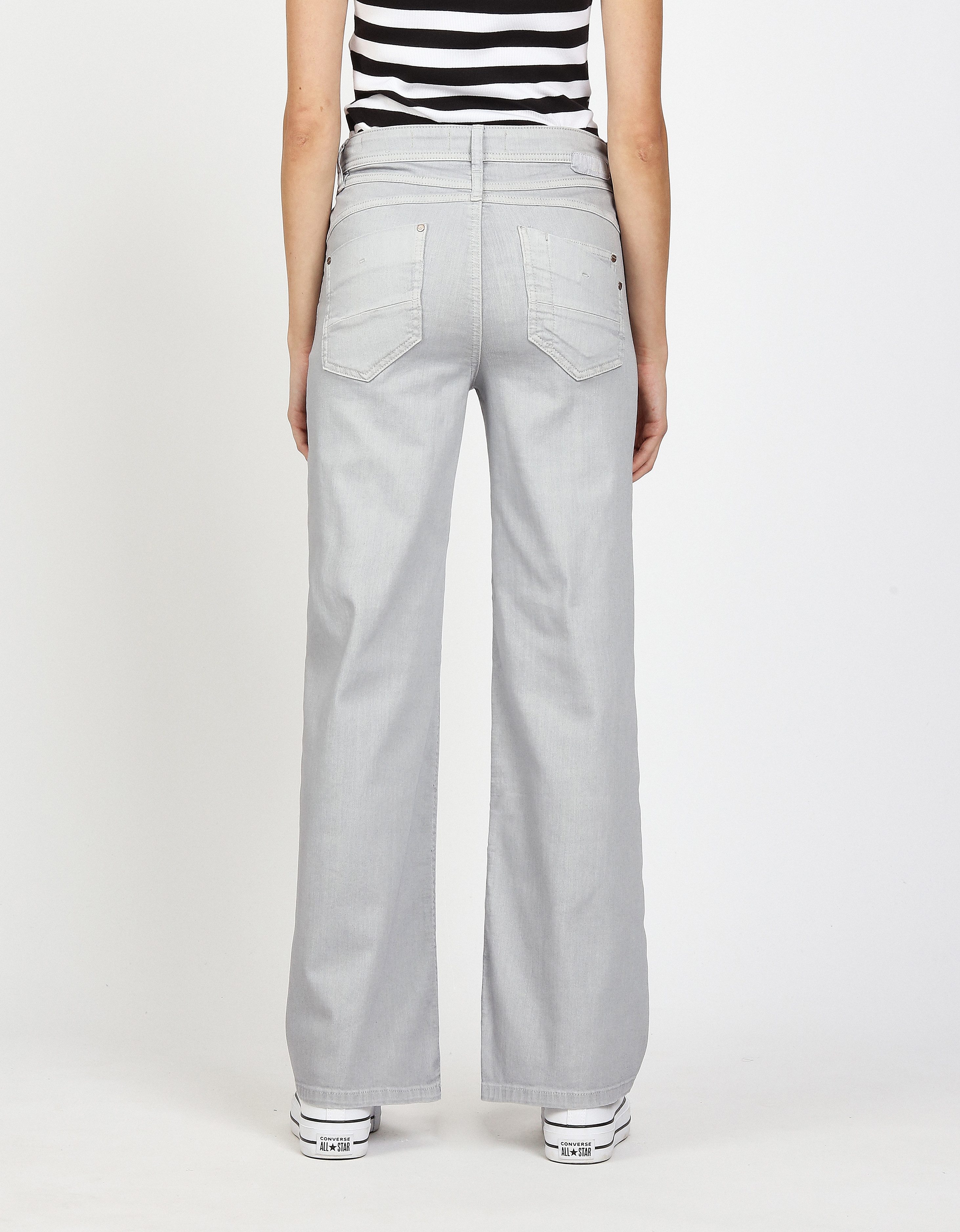 GANG Weite Jeans 94AMELIE WIDE mit geradem Beinverlauf, weicher Denim günstig online kaufen